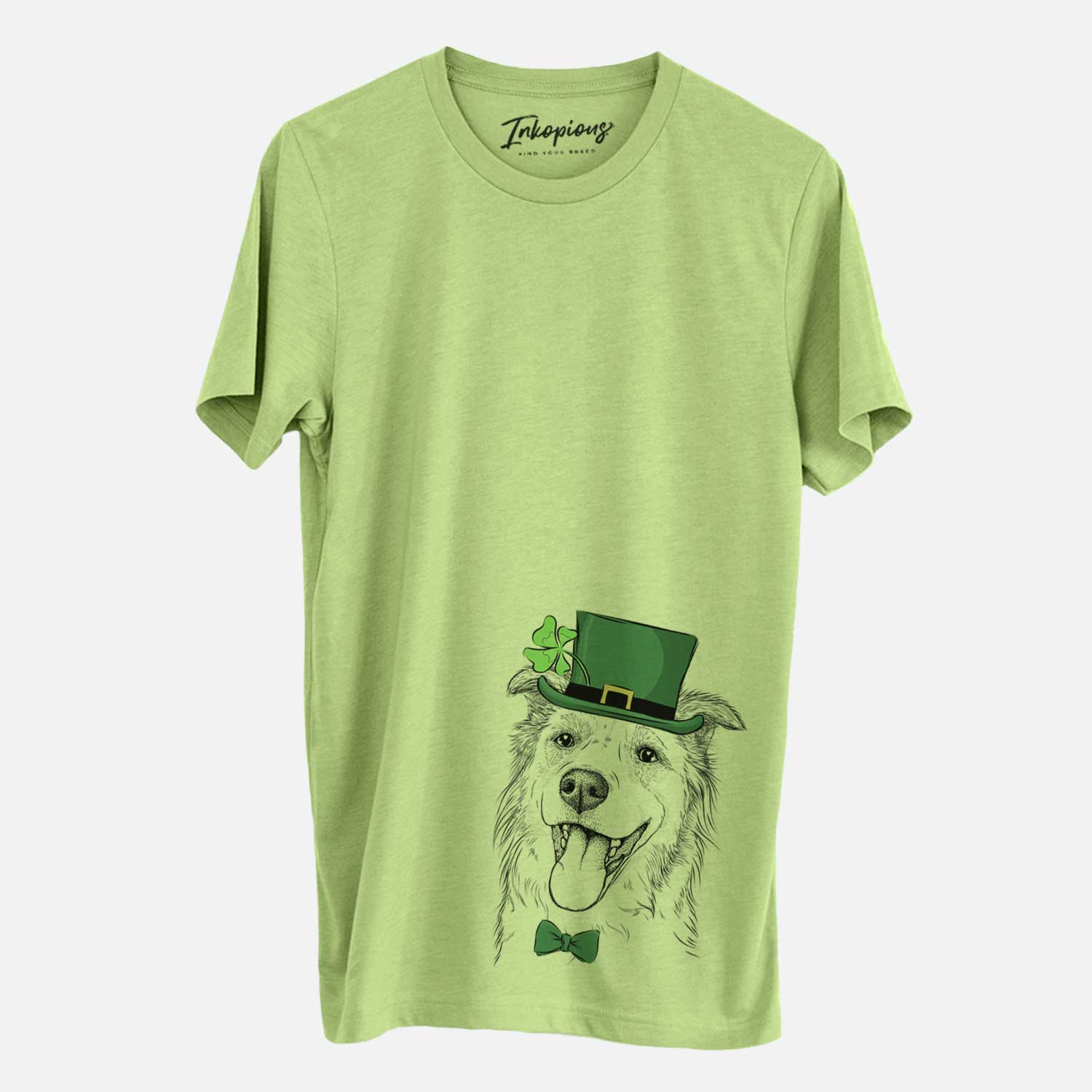 St. Patrick's Macaroni the Border Collie - Unisex Crewneck