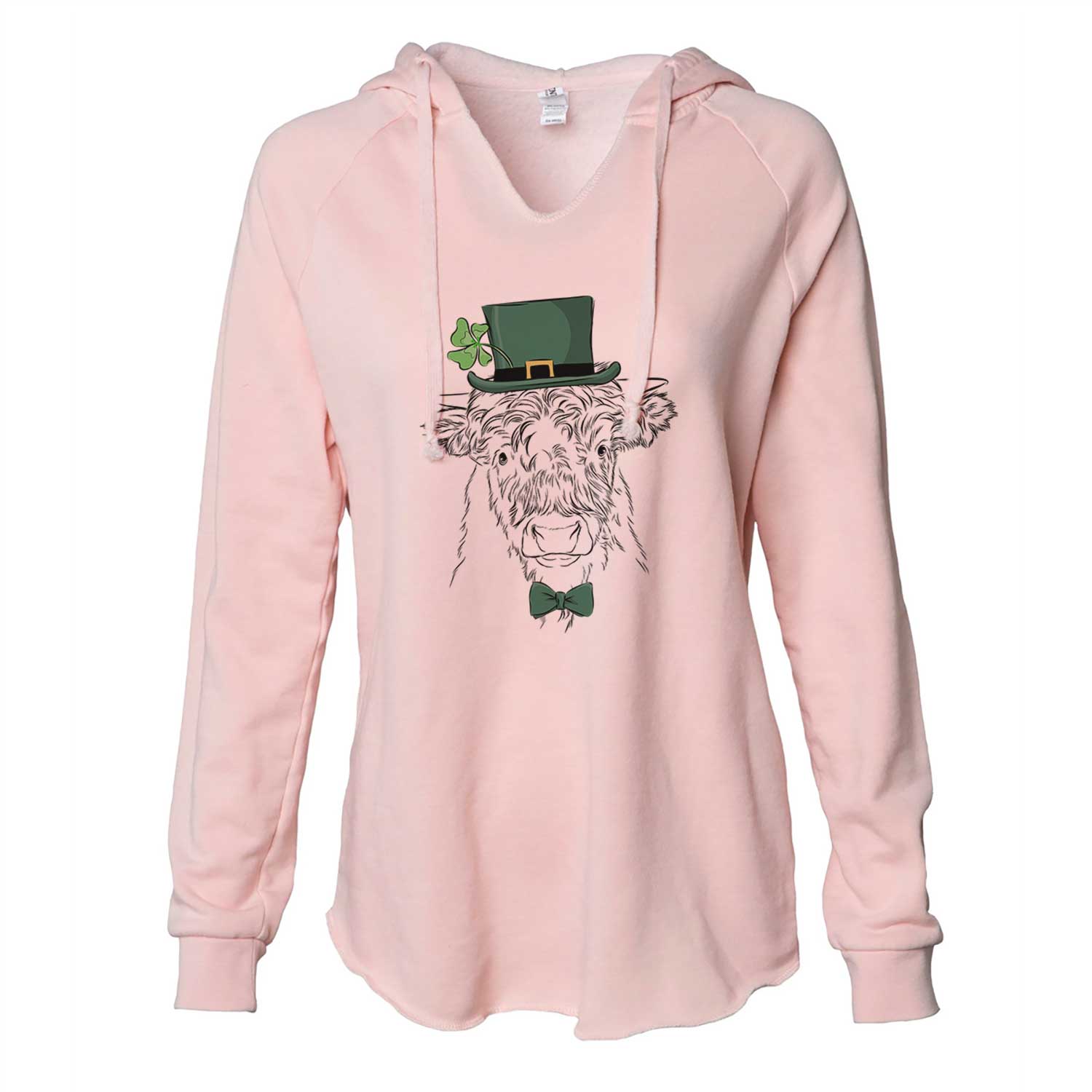 St. Patrick's Mack the Scottish Highland Cow - Cali Wave Hooded Sweatshirt