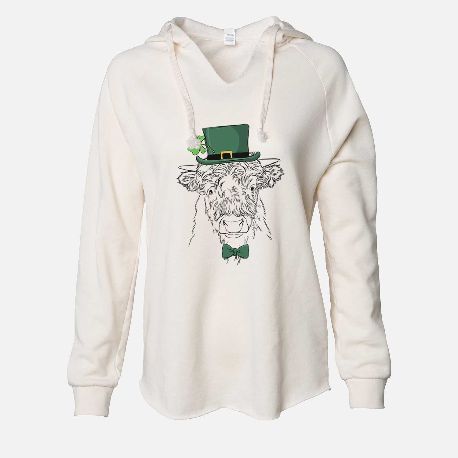 St. Patrick's Mack the Scottish Highland Cow - Cali Wave Hooded Sweatshirt