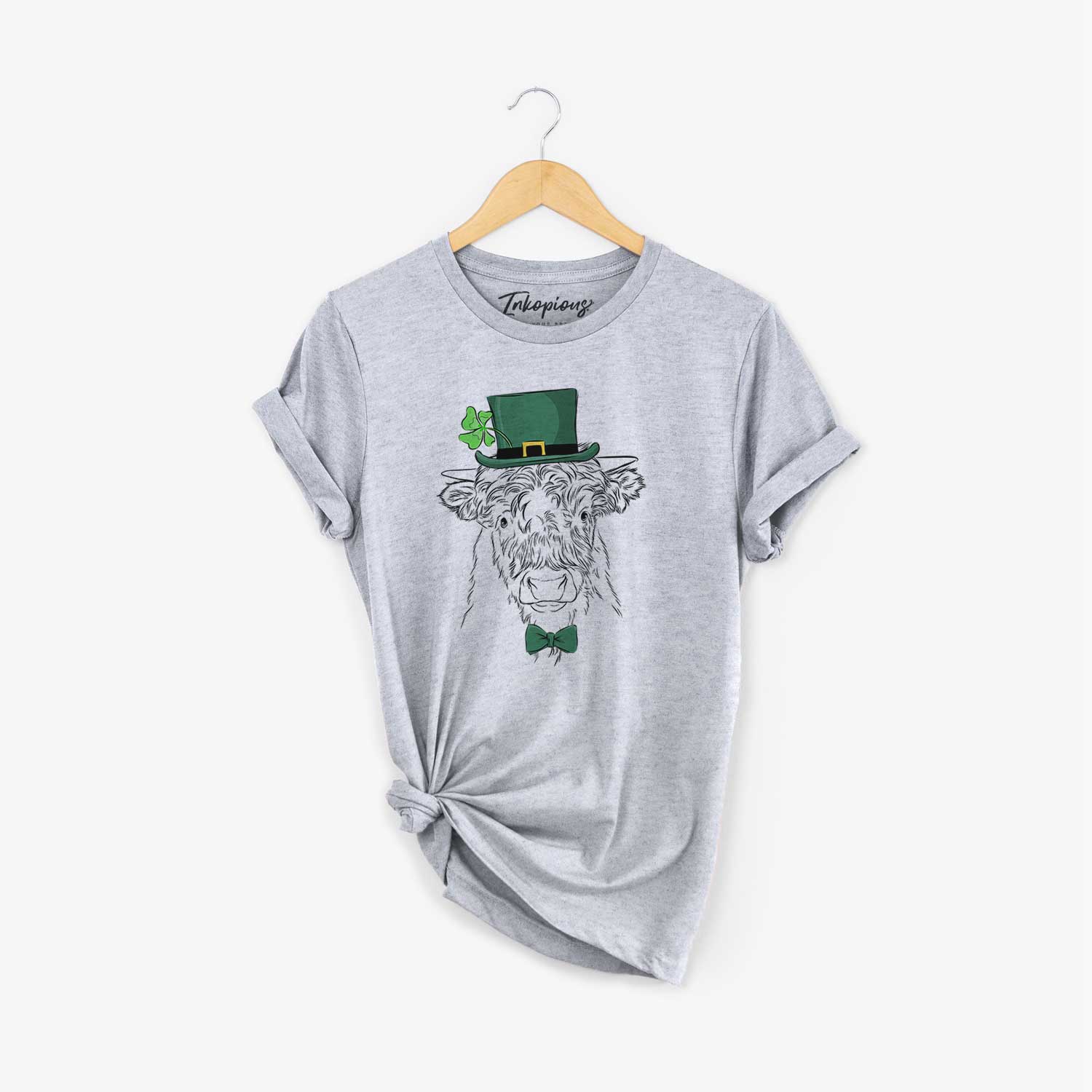 St. Patrick's Mack the Scottish Highland Cow - Unisex Crewneck