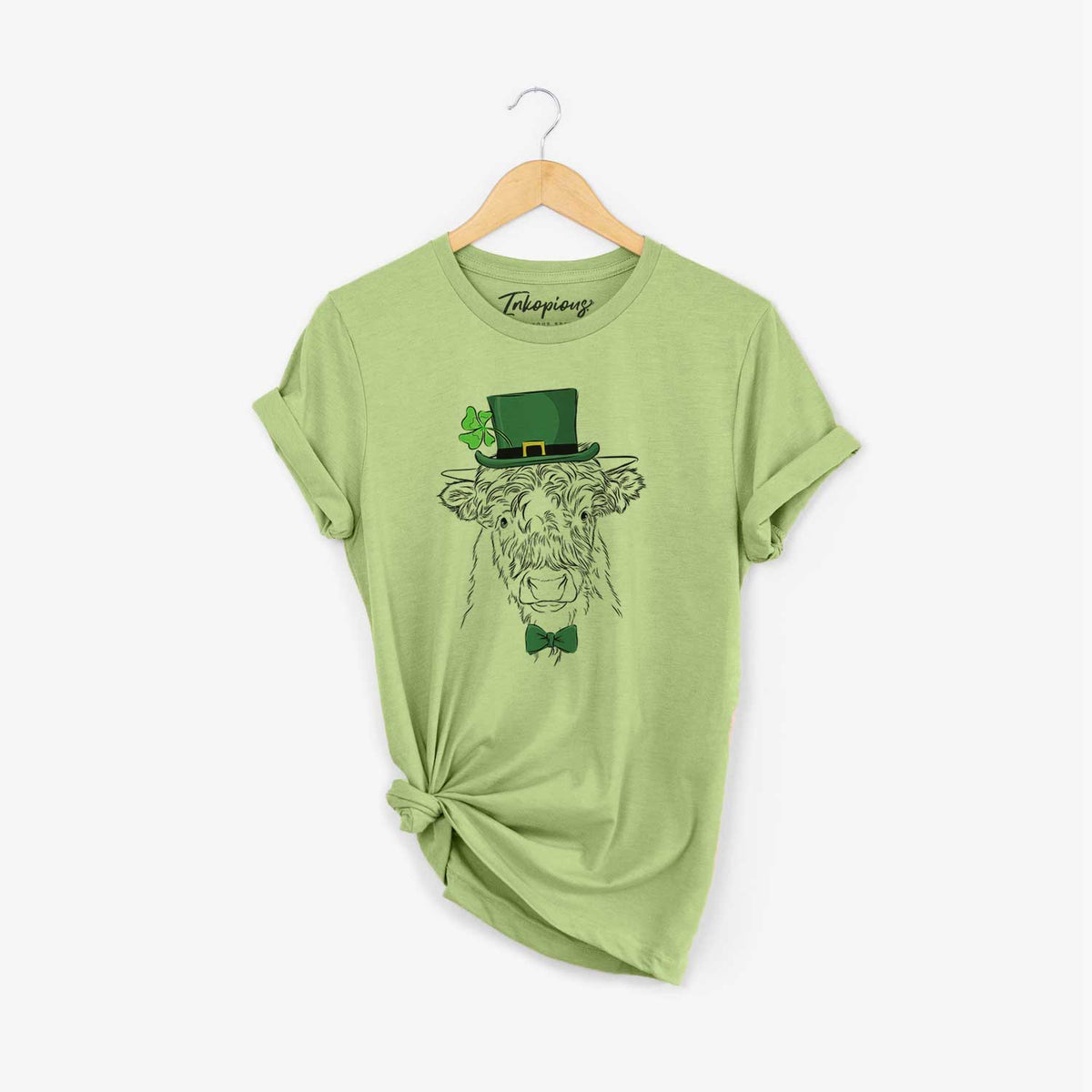 St. Patrick&#39;s Mack the Scottish Highland Cow - Unisex Crewneck