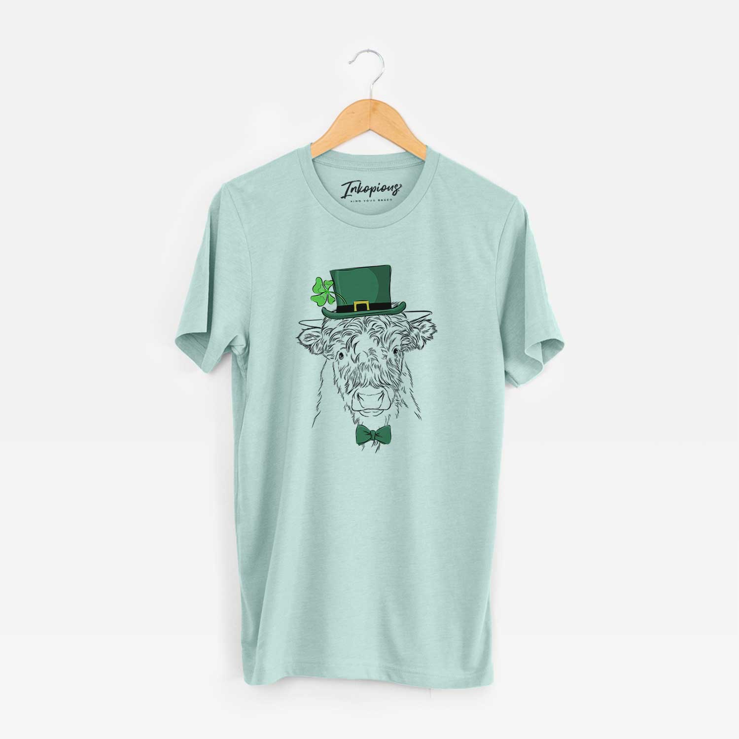 St. Patrick's Mack the Scottish Highland Cow - Unisex Crewneck