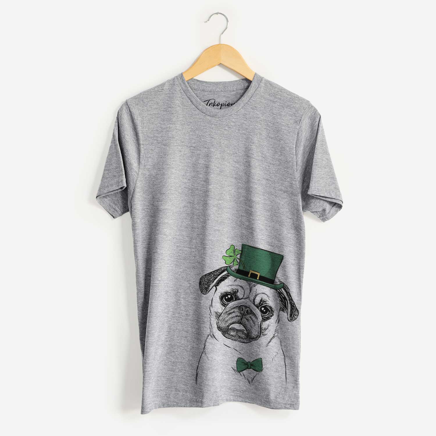 St. Patrick's Macy the Pug - Unisex Crewneck