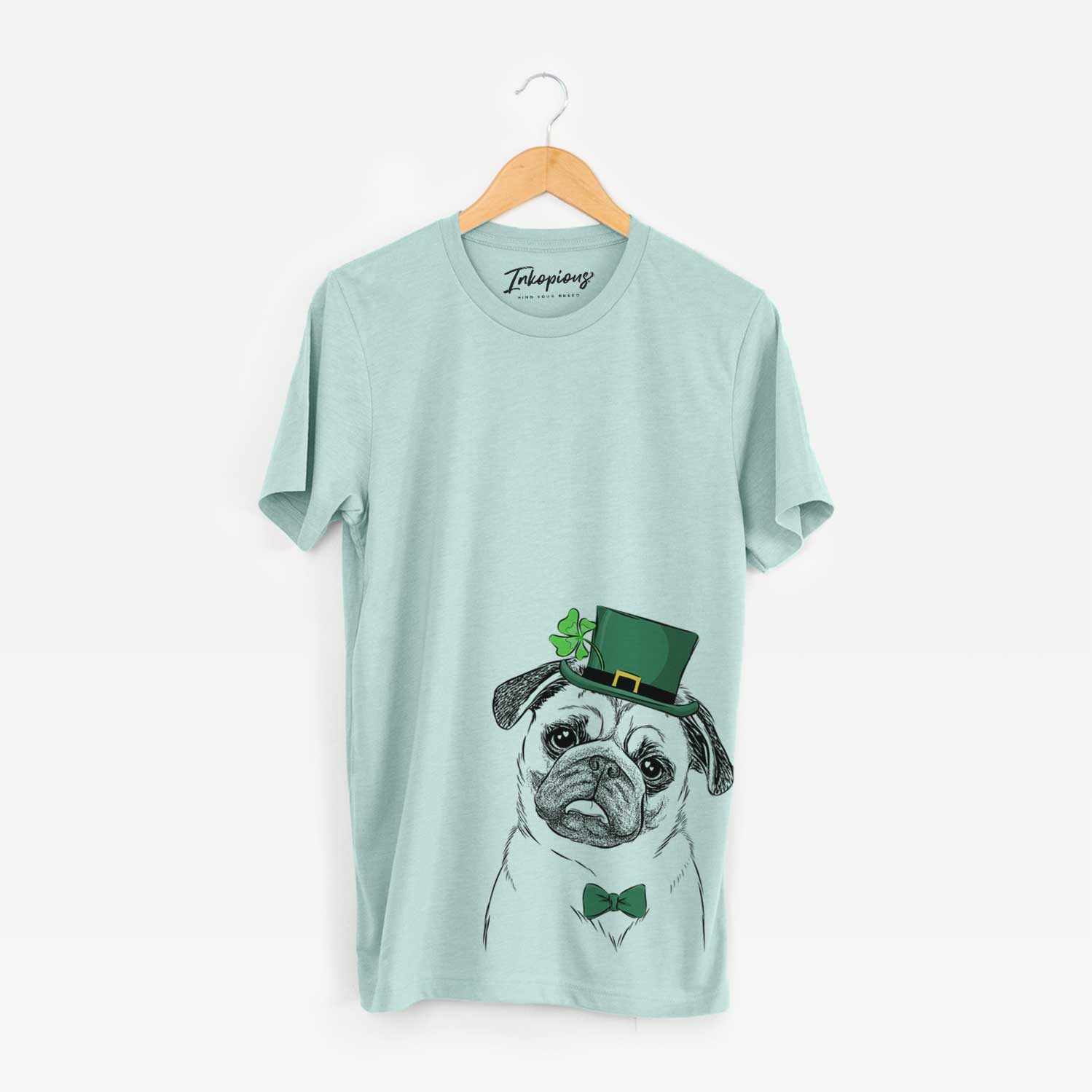 St. Patrick's Macy the Pug - Unisex Crewneck