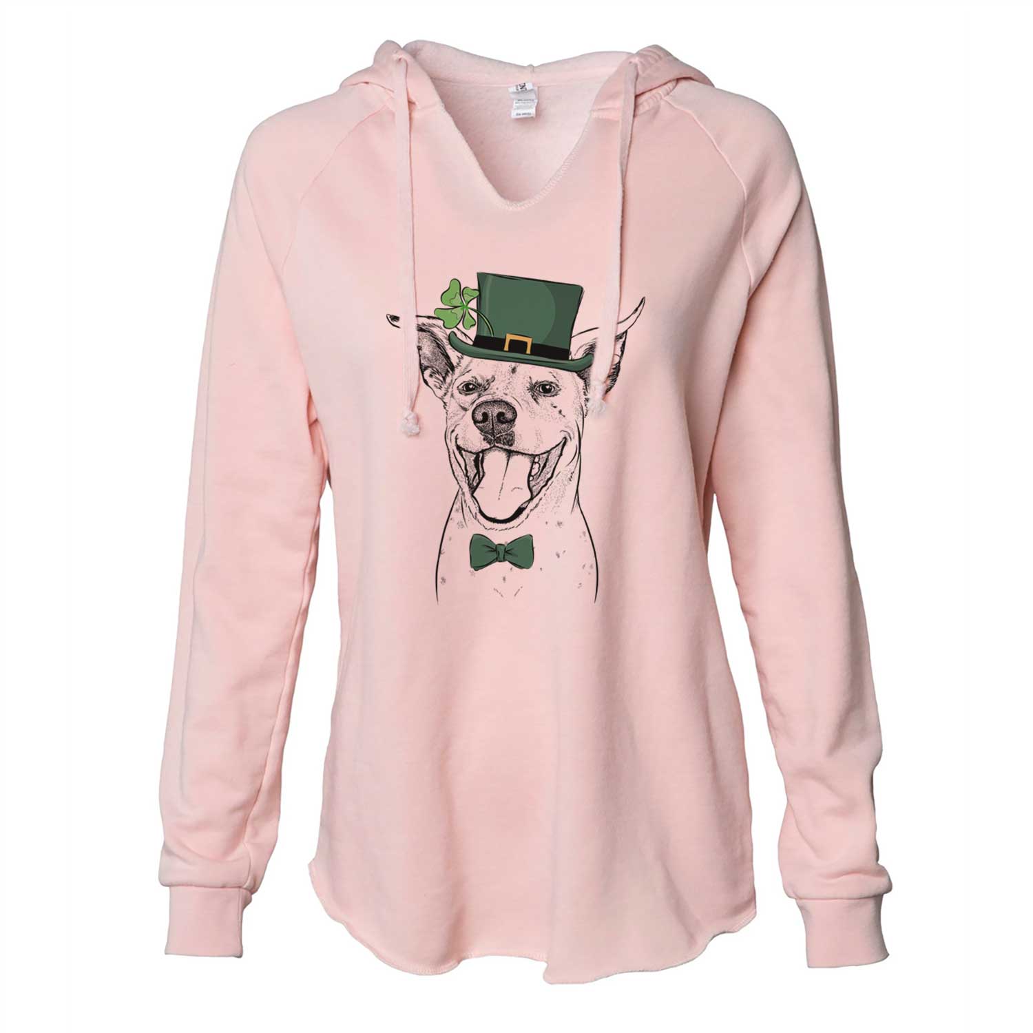 St. Patrick's Maddie the Dalmatian Pitbull Mix - Cali Wave Hooded Sweatshirt