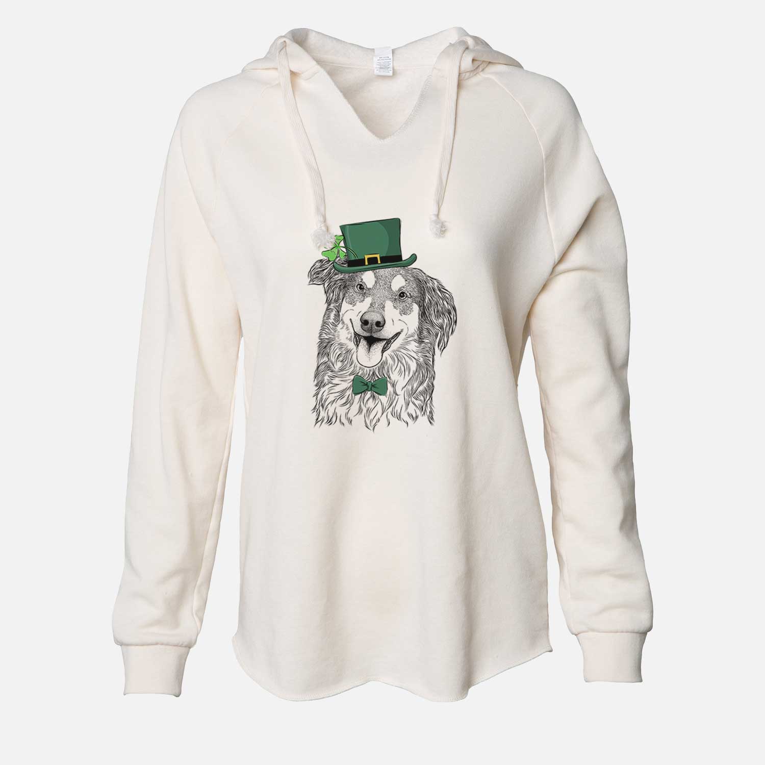 St. Patrick's Maddie the English Shepherd - Cali Wave Hooded Sweatshirt