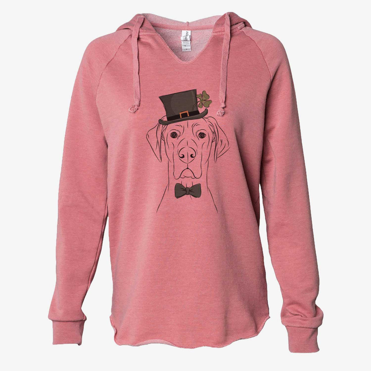 St. Patrick's Maddox the Great Dane - Cali Wave Hooded Sweatshirt