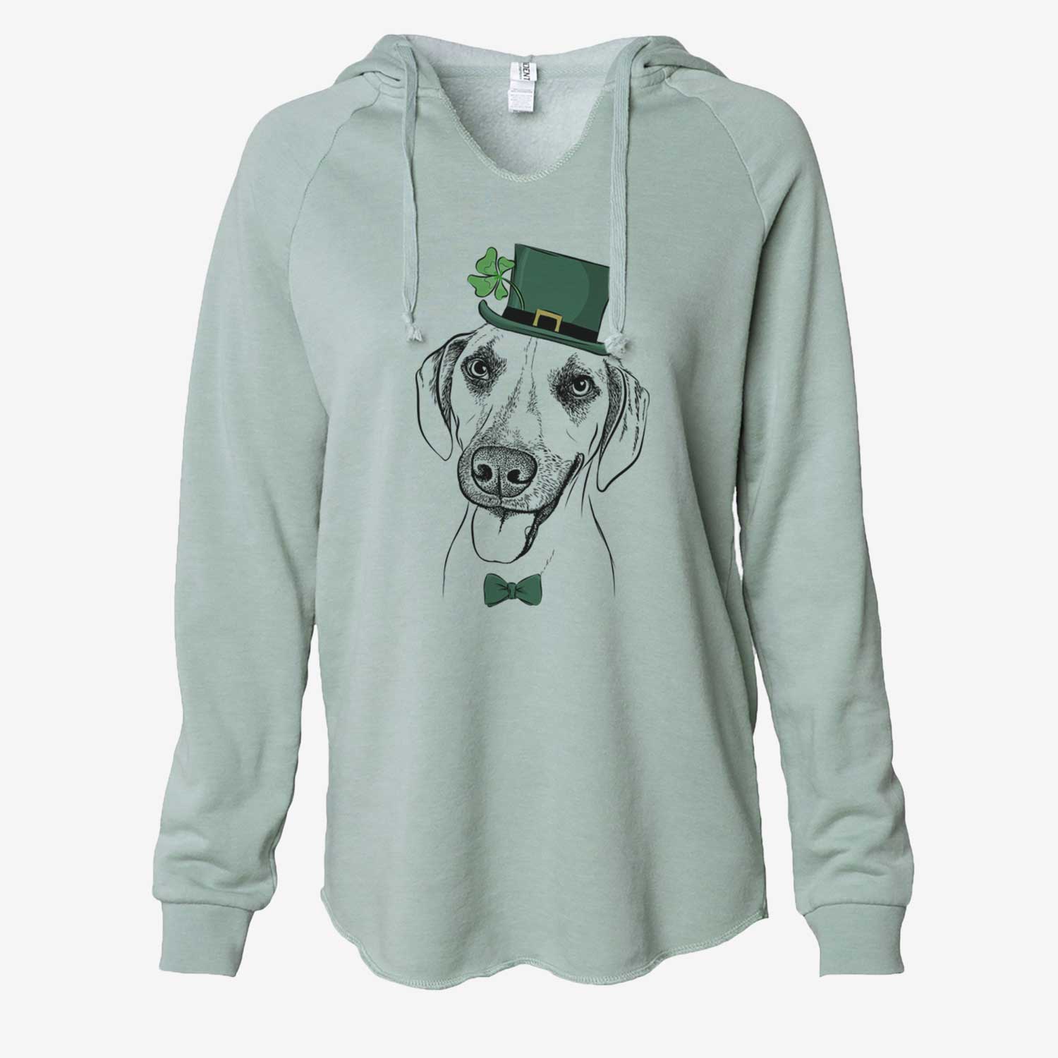 St. Patrick's Malia the American Foxhound Mix - Cali Wave Hooded Sweatshirt