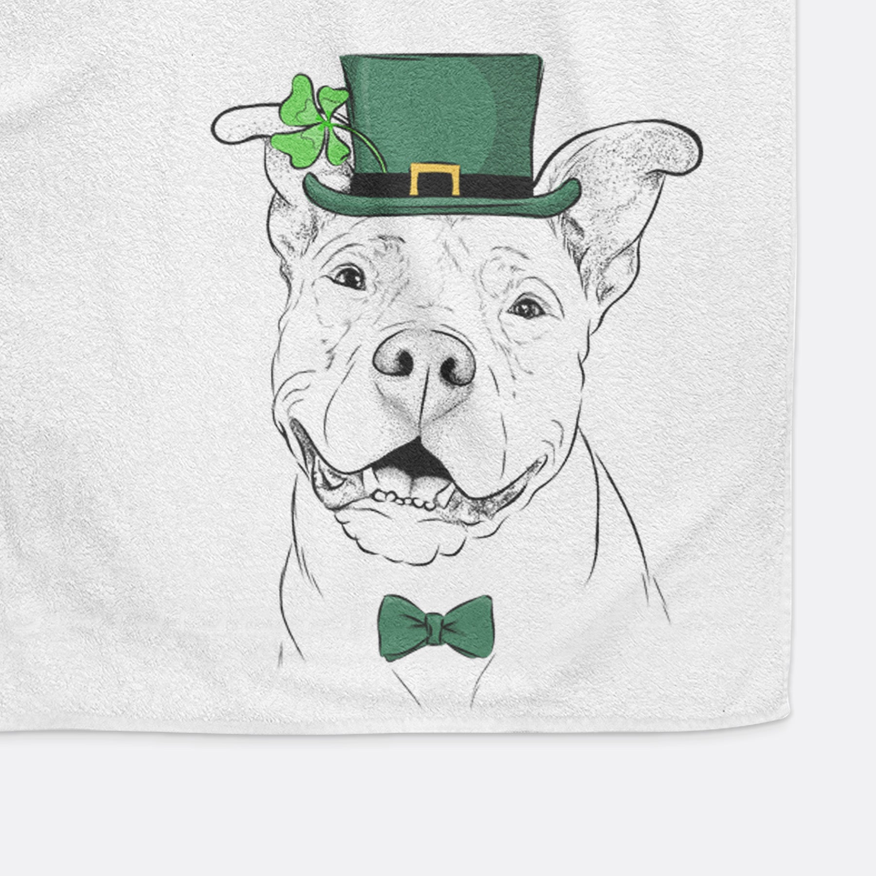 Malibu the Staffordshire Terrier/Pitbull Mix Decorative Hand Towel