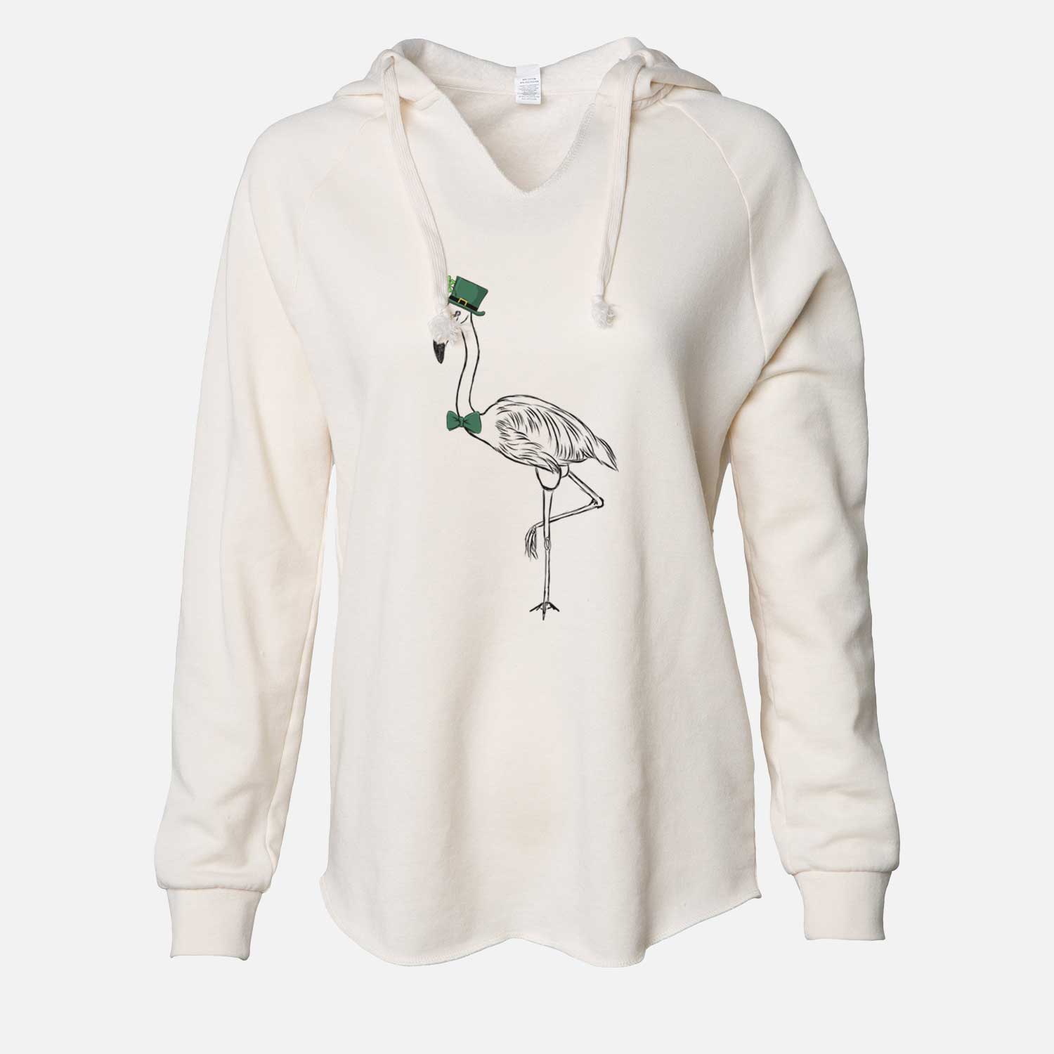 St. Patrick's Mango the Flamingo - Cali Wave Hooded Sweatshirt