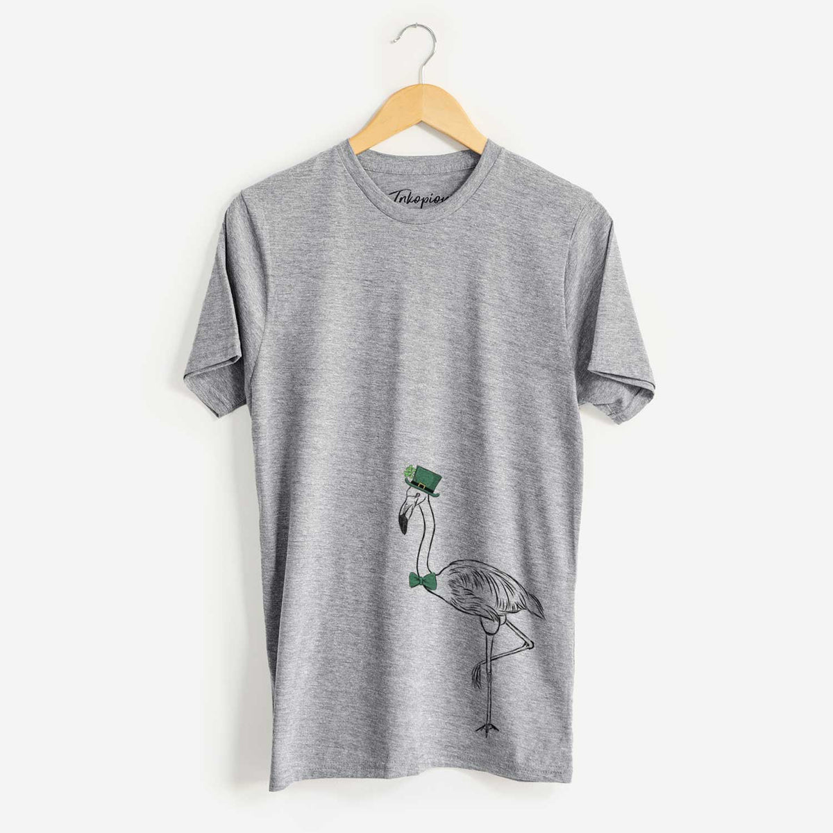 St. Patrick's Mango the Flamingo - Unisex Crewneck