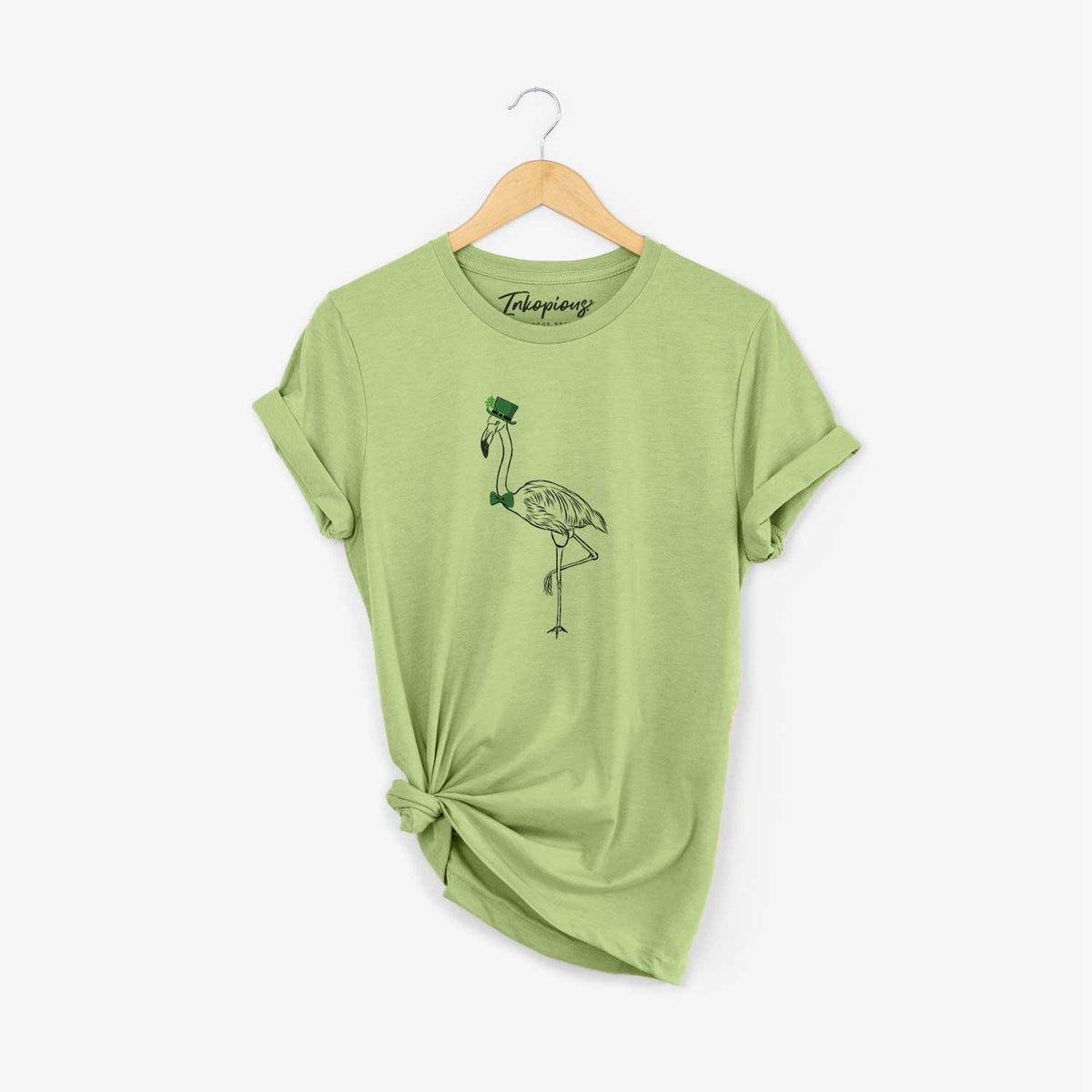 St. Patrick&#39;s Mango the Flamingo - Unisex Crewneck