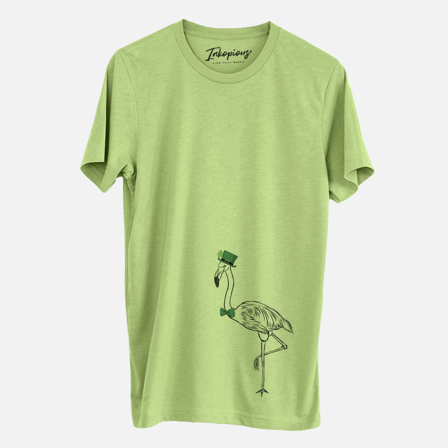 St. Patrick's Mango the Flamingo - Unisex Crewneck