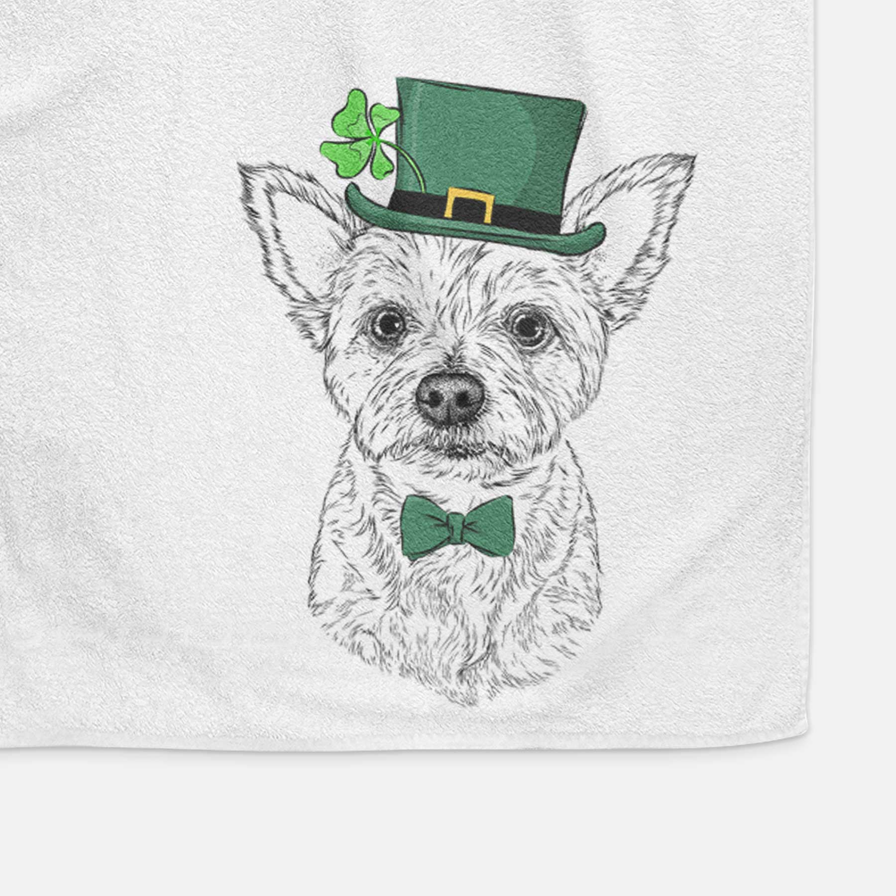 Mango the Yorker Cairn Terrier Mix Decorative Hand Towel