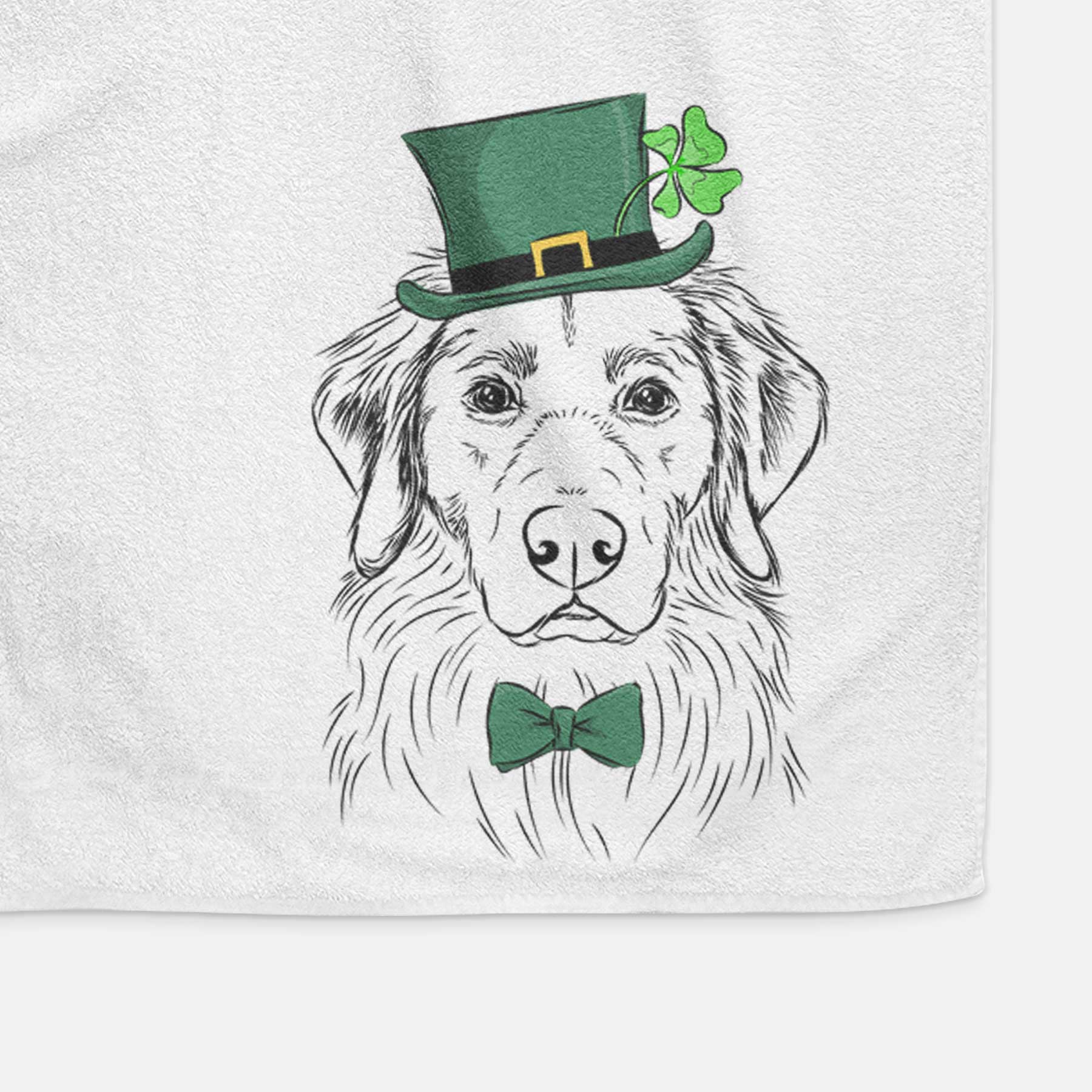 Marley the Golden Retriever Decorative Hand Towel