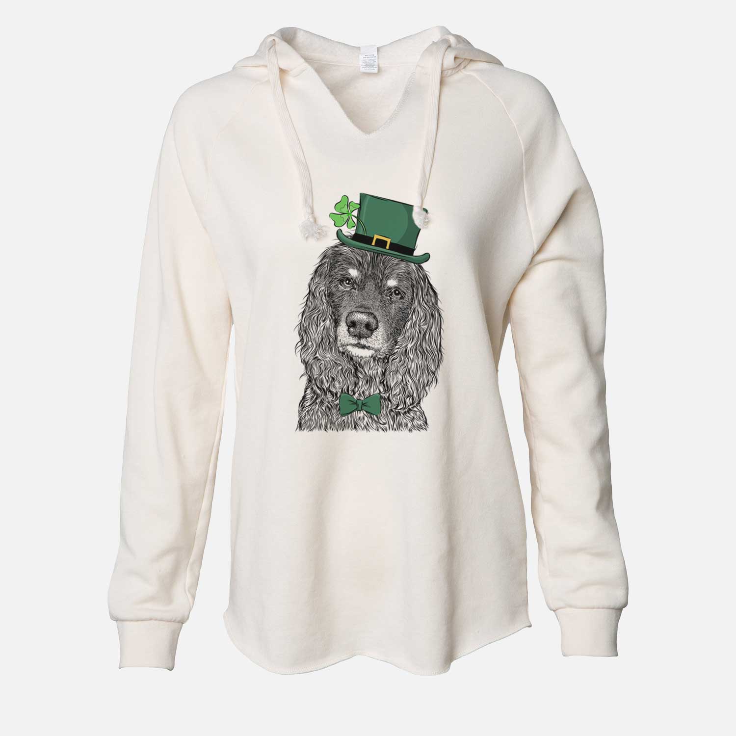 St. Patrick's Marley Boy the American Cocker Spaniel - Cali Wave Hooded Sweatshirt