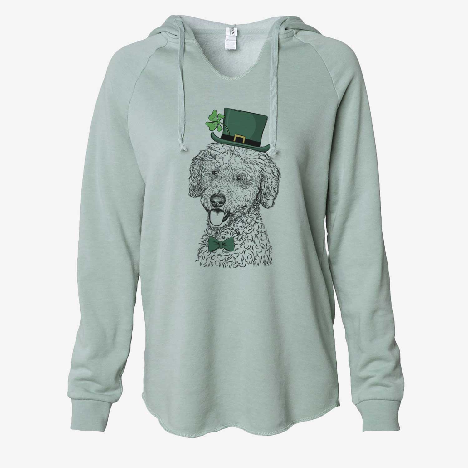 St. Patrick's Marlow the Goldendoodle - Cali Wave Hooded Sweatshirt