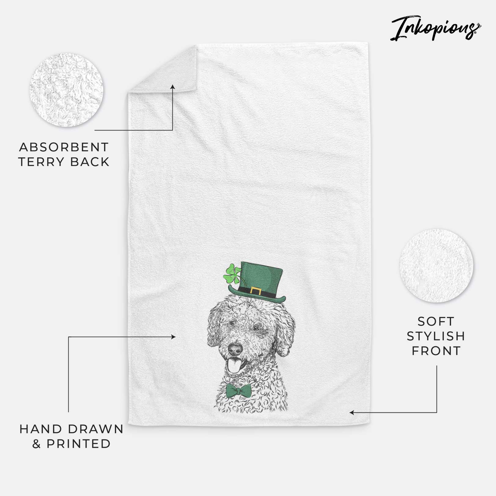 Marlow the Goldendoodle Decorative Hand Towel