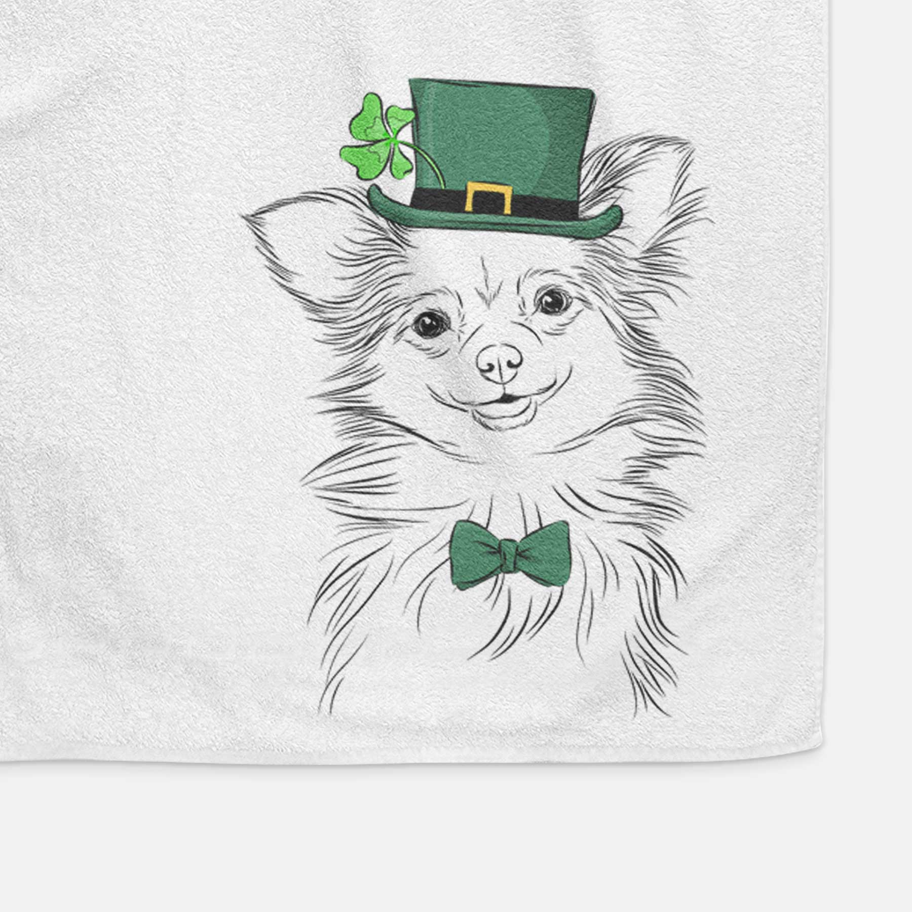 Marzi the Long Haired Chihuahua Decorative Hand Towel