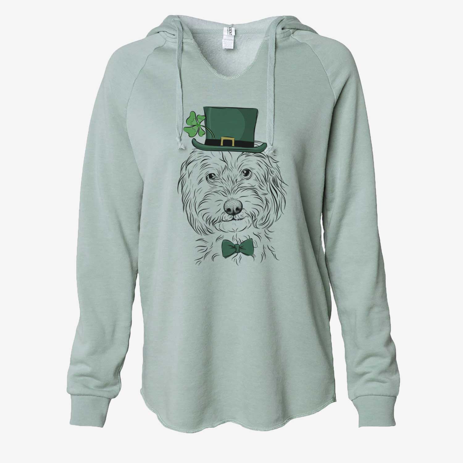 St. Patrick's Mason the Cavapoo - Cali Wave Hooded Sweatshirt