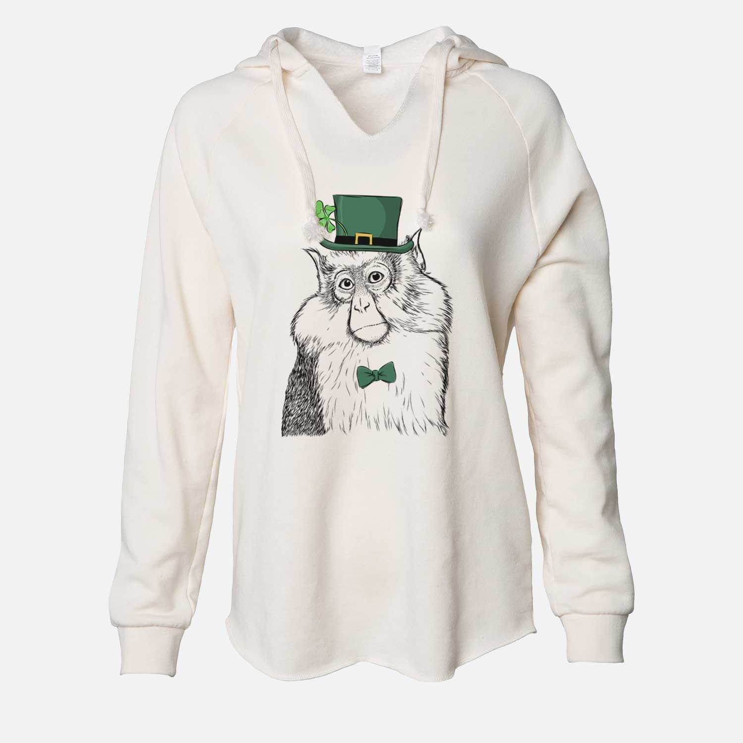 St. Patrick's Matata the Mona Monkey - Cali Wave Hooded Sweatshirt