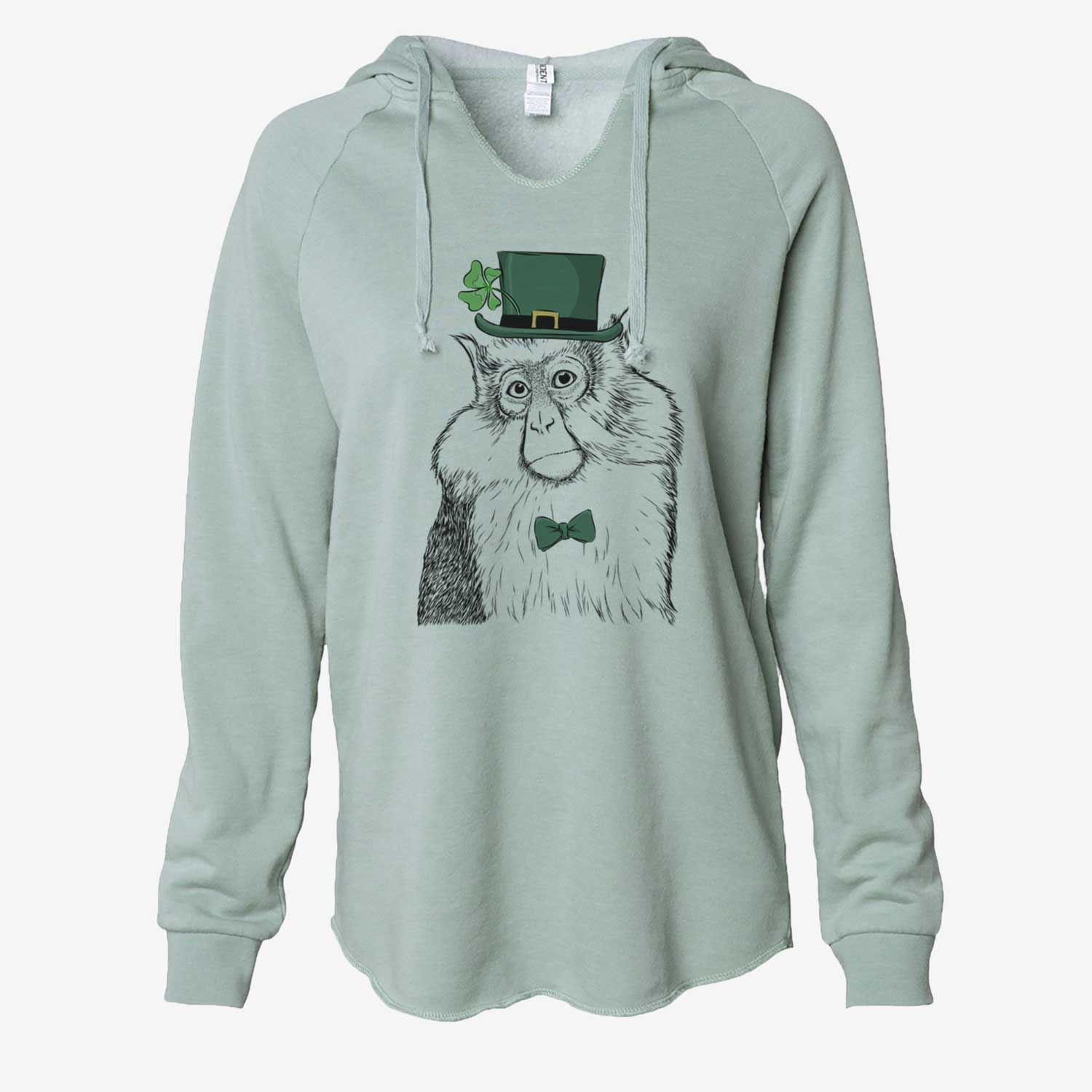 St. Patrick's Matata the Mona Monkey - Cali Wave Hooded Sweatshirt