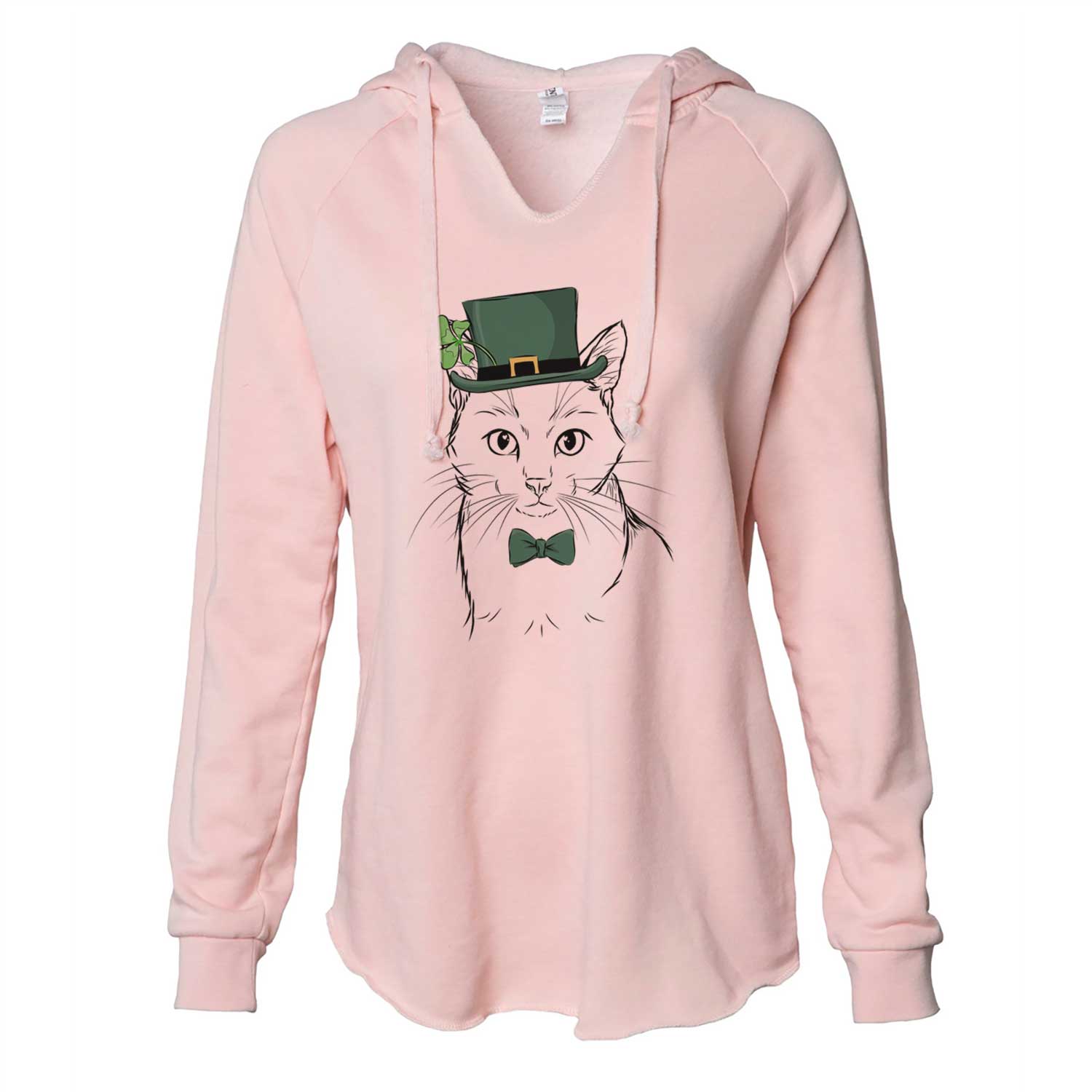 St. Patrick's Maverick the Cat - Cali Wave Hooded Sweatshirt