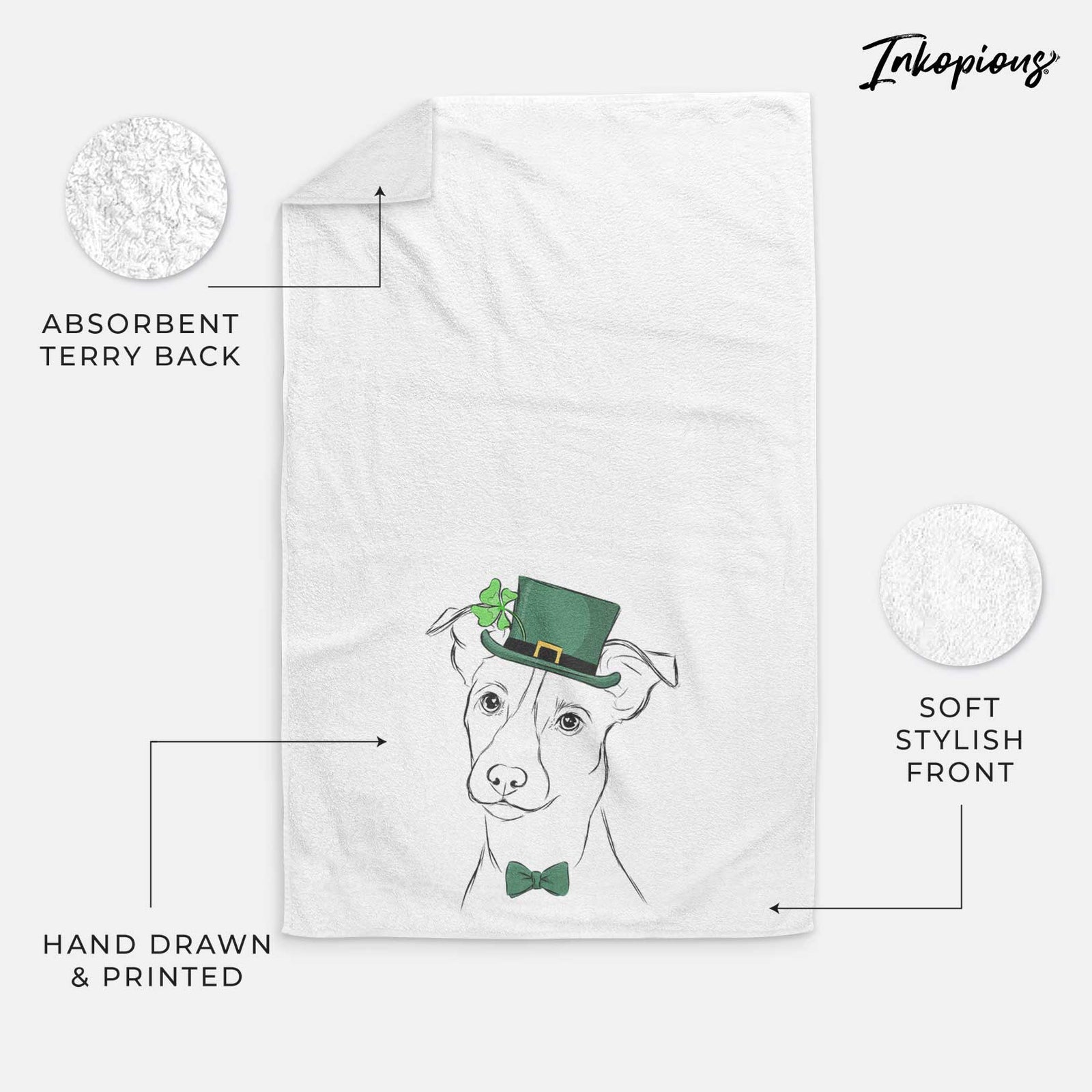 Max the Jack Russell Terrier Decorative Hand Towel