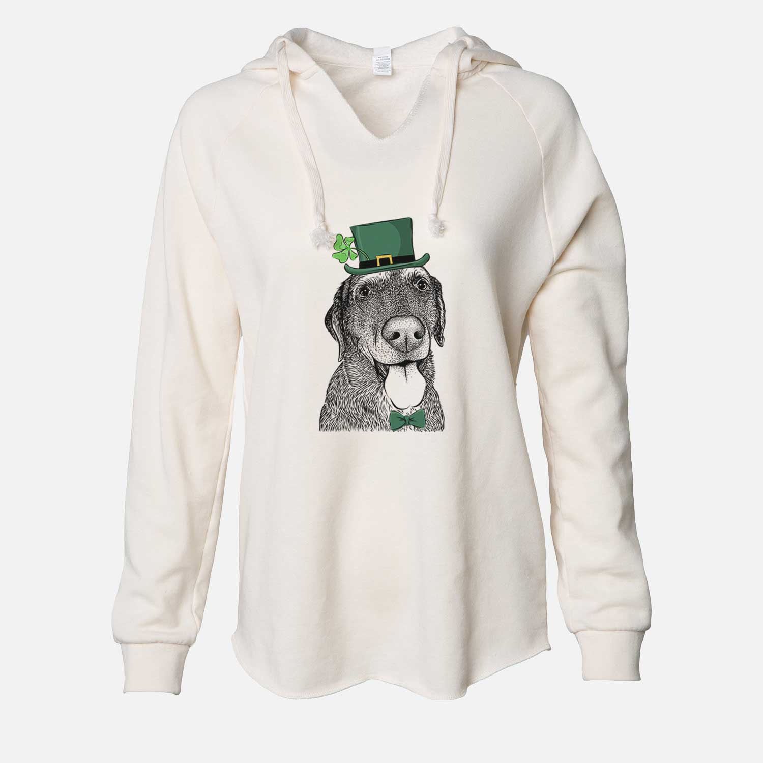 St. Patrick's Max the Labrador Retriever - Cali Wave Hooded Sweatshirt