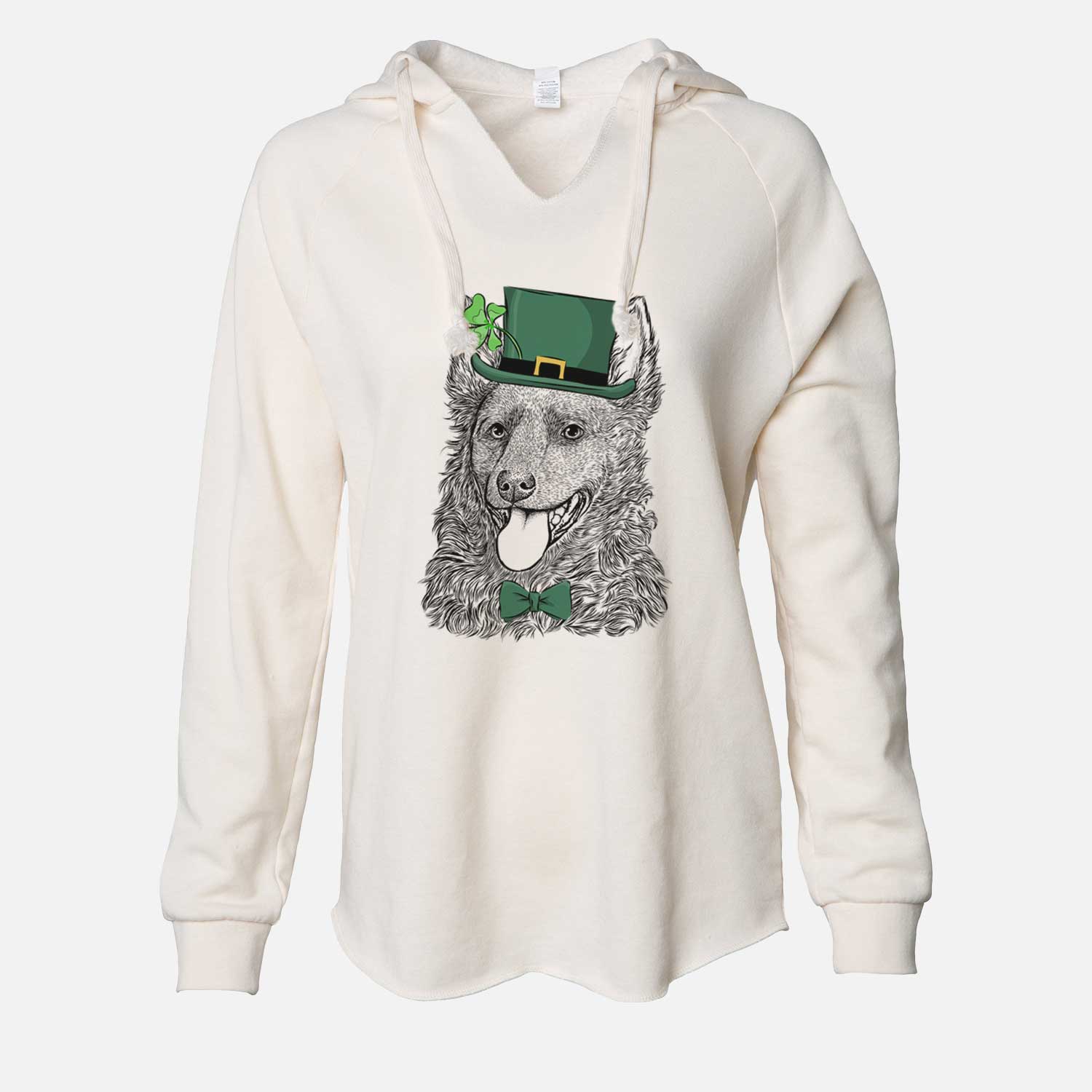 St. Patrick's Maximo the Mudi - Cali Wave Hooded Sweatshirt