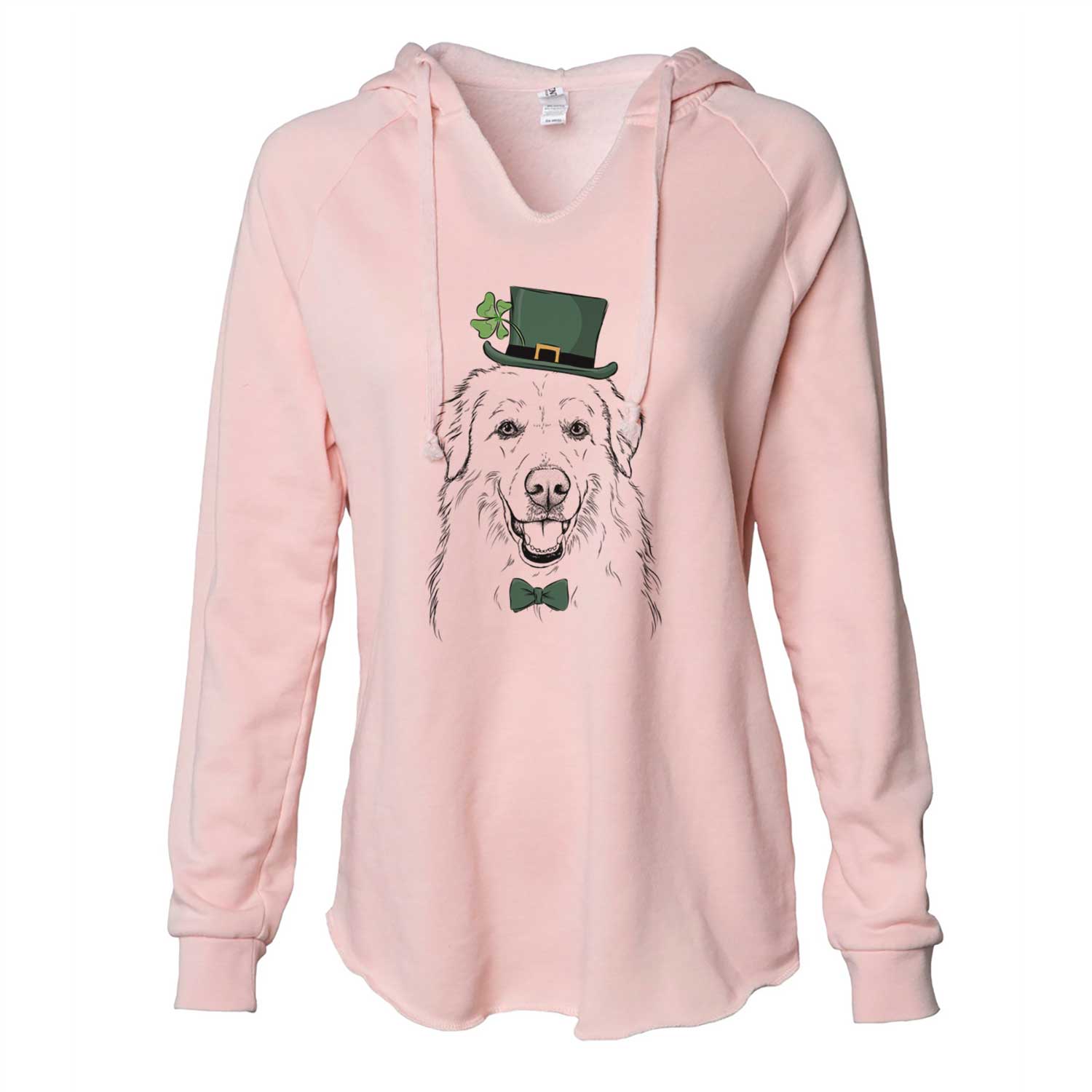 St. Patrick's Meg the Great Pyrenees - Cali Wave Hooded Sweatshirt