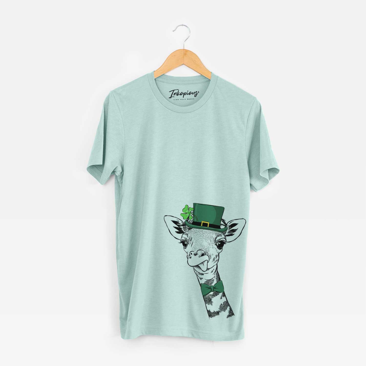 St. Patrick's Mel the Baby Giraffe - Unisex Crewneck