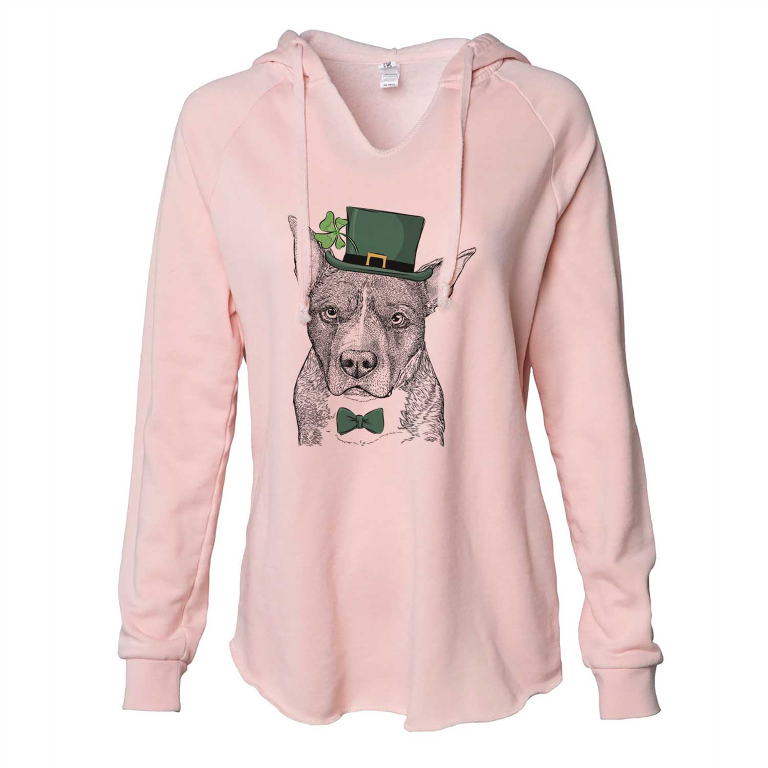 St. Patrick's Mercy the Pitbull - Cali Wave Hooded Sweatshirt