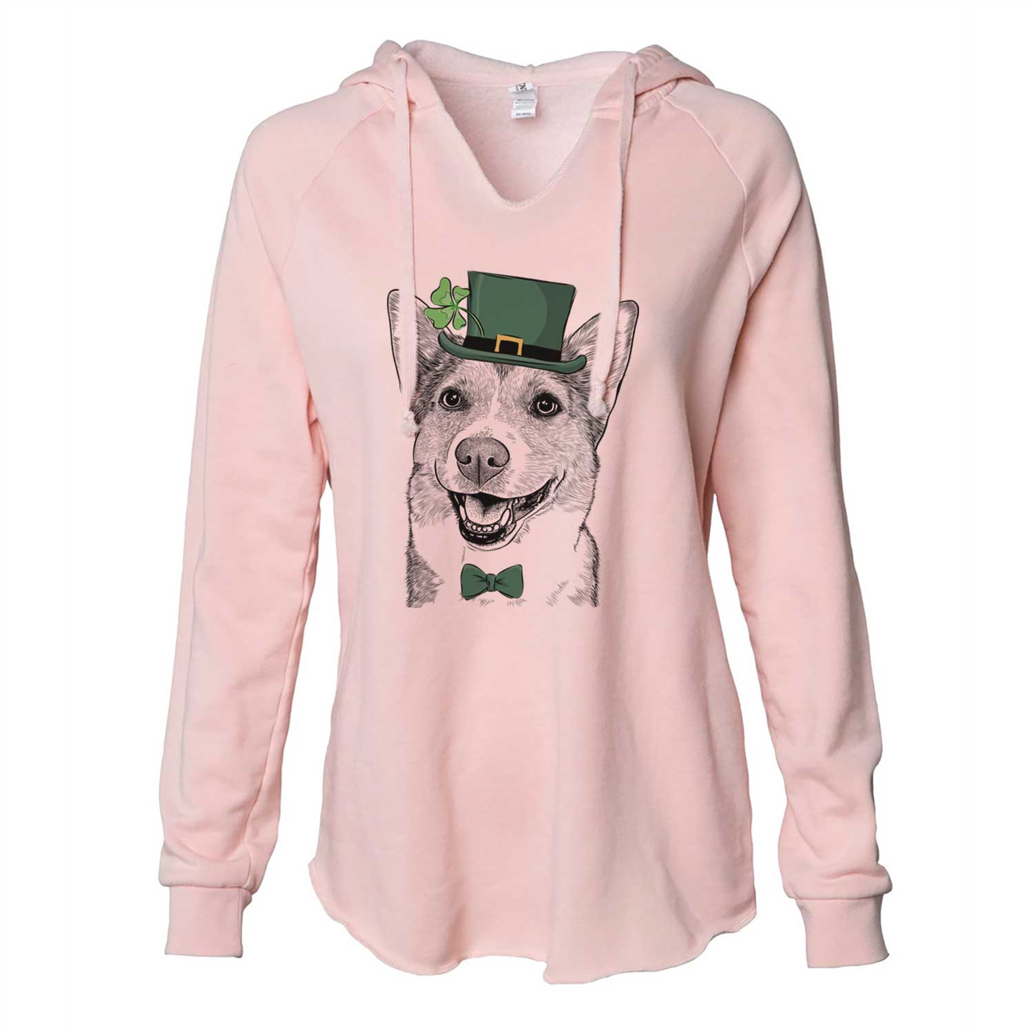 St. Patrick's Mikan the Shiba Corgi Mix - Cali Wave Hooded Sweatshirt