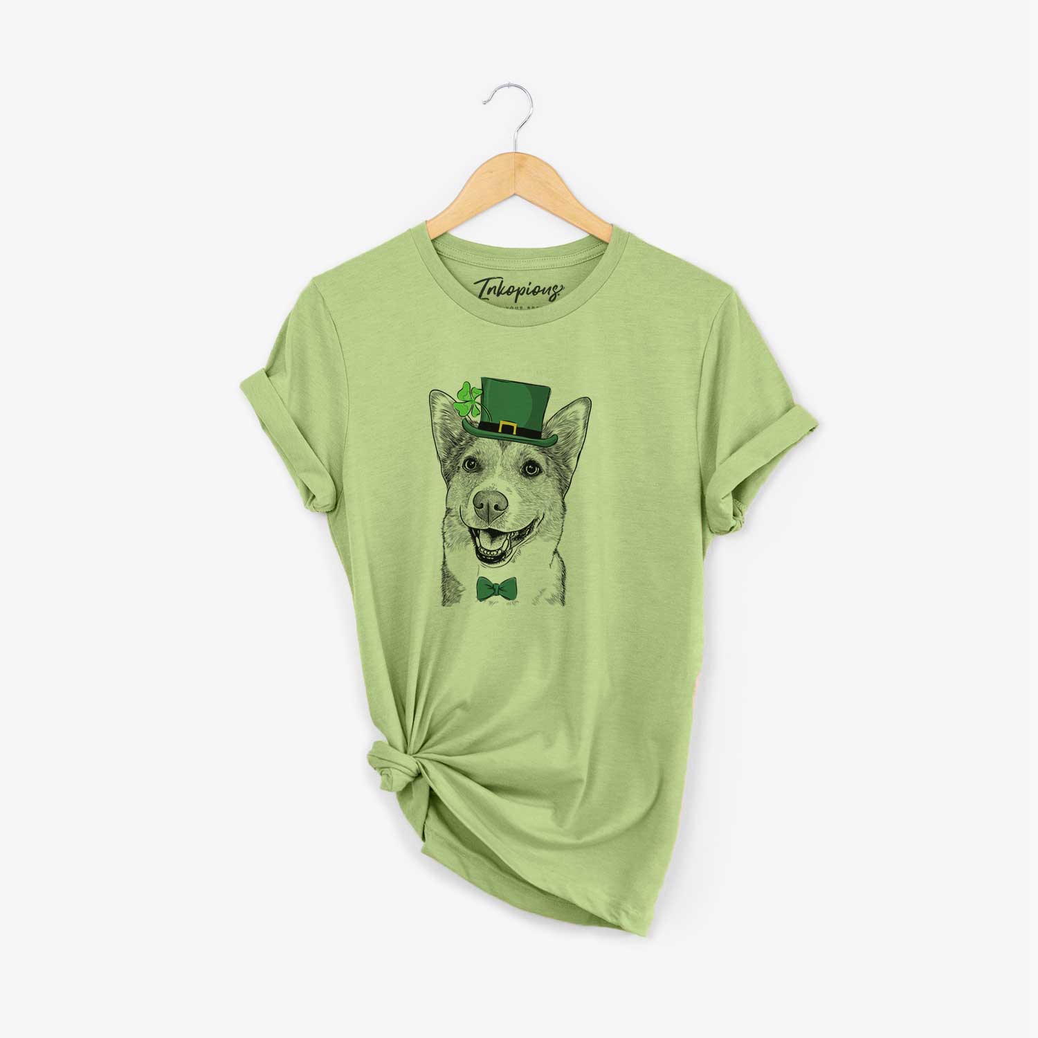 St. Patrick's Mikan the Shiba Corgi Mix - Unisex Crewneck