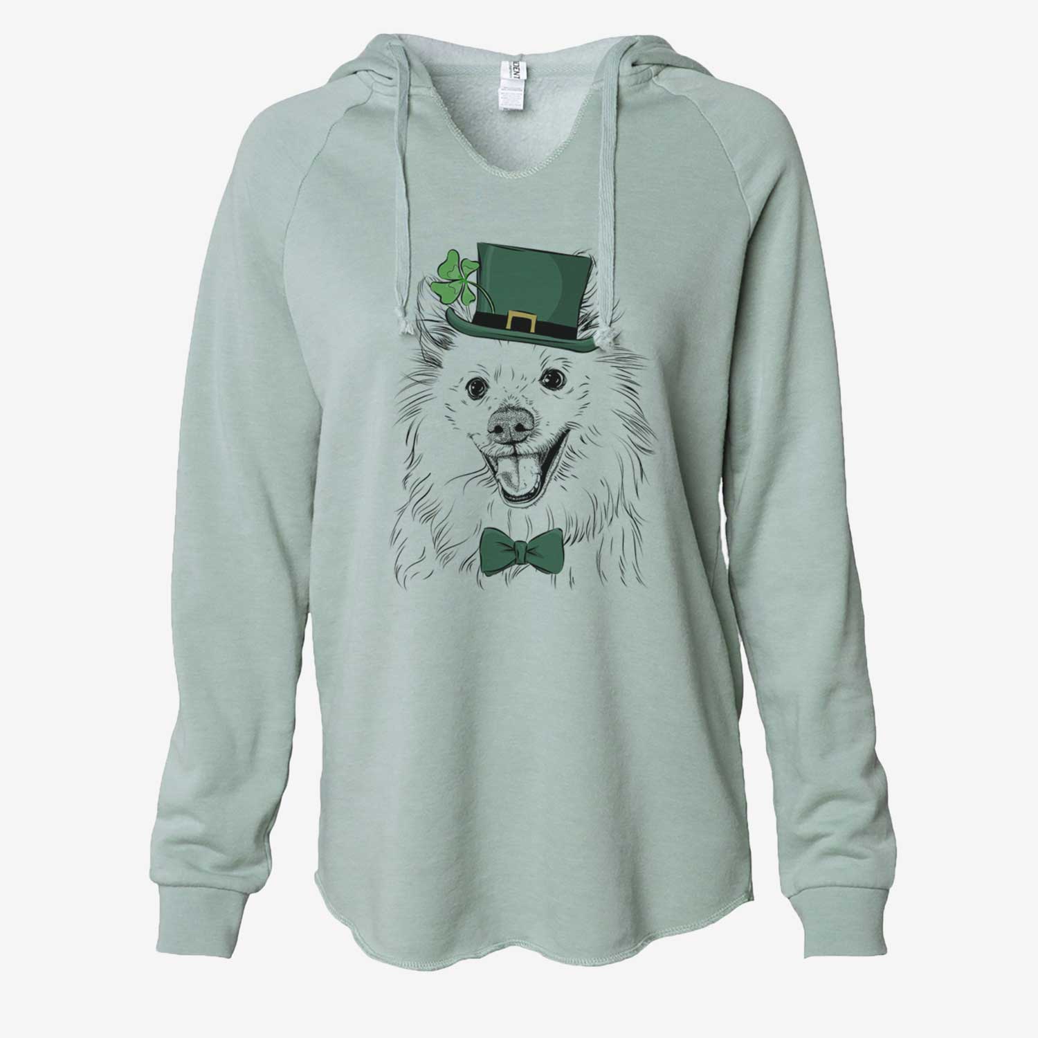 St. Patrick's Miki the American Eskimo - Cali Wave Hooded Sweatshirt