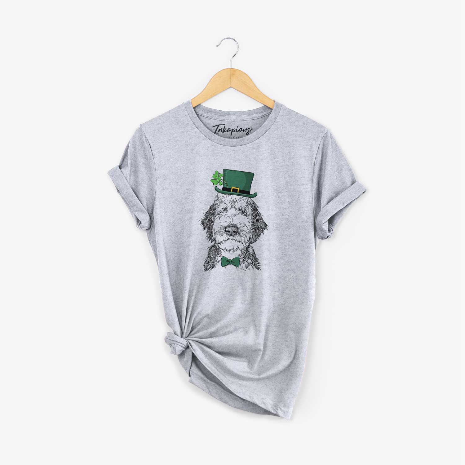 St. Patrick's Milo Fluff the Sheepadoodle - Unisex Crewneck