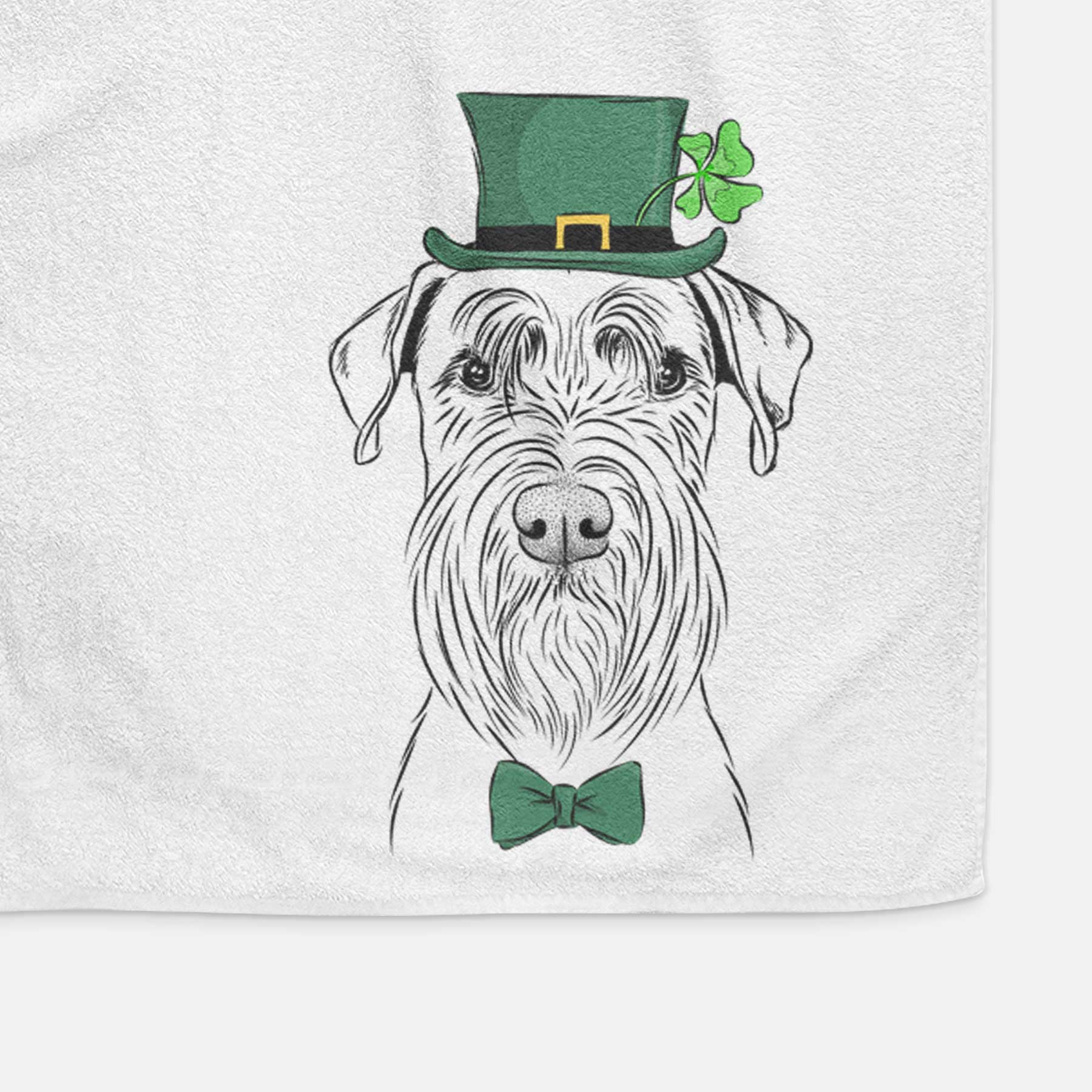 Milton the Schnauzer Decorative Hand Towel