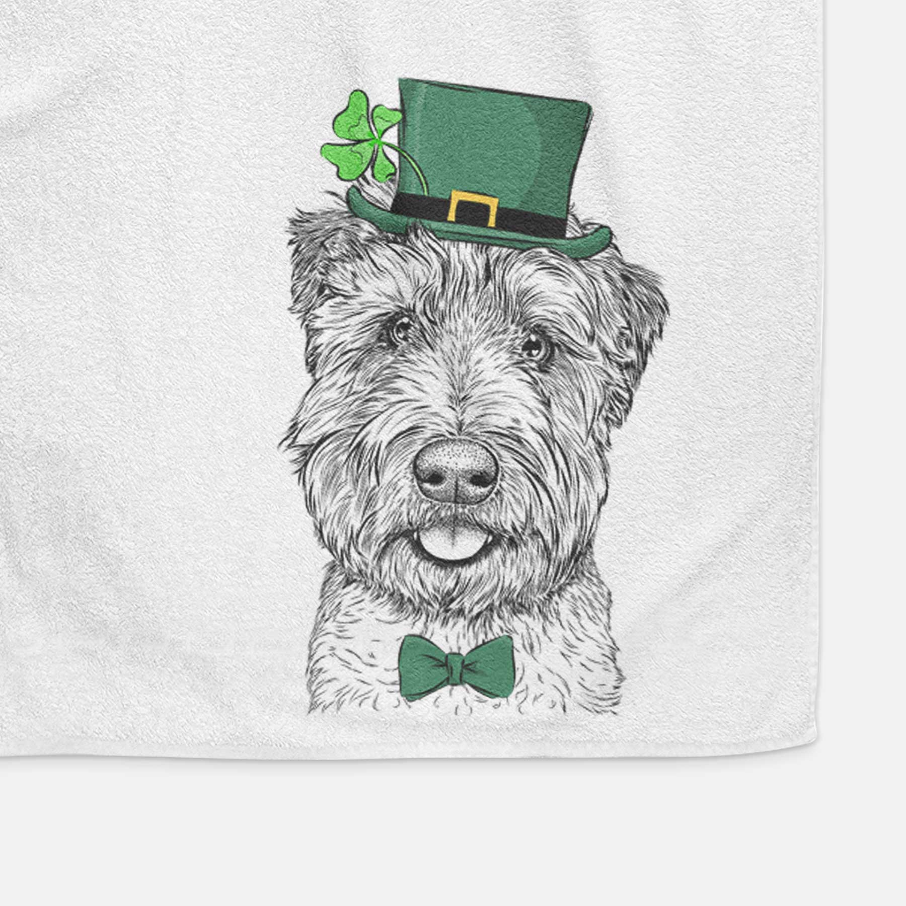 Milton the Soft Coated Wheaten Terrier Decorative Hand Towel