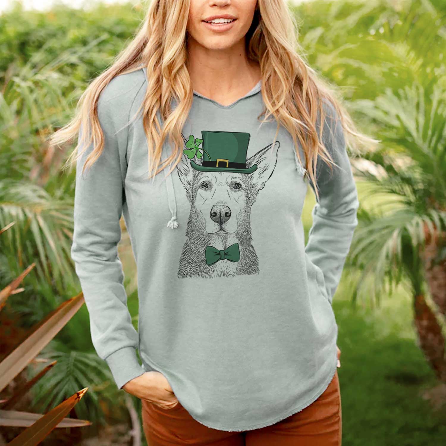 St. Patrick's Misty the German Shepherd Mix - Cali Wave Hooded Sweatshirt