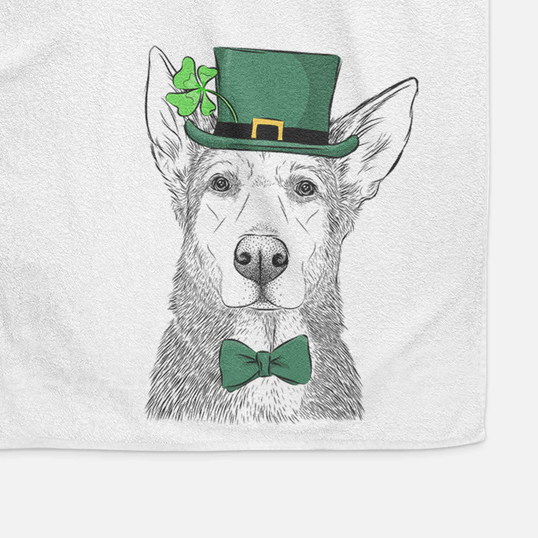 Misty the German Shepherd Mix Decorative Hand Towel