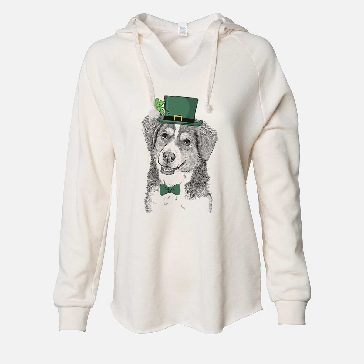 St. Patrick's Molly the Miniature Bernedoodle - Cali Wave Hooded Sweatshirt
