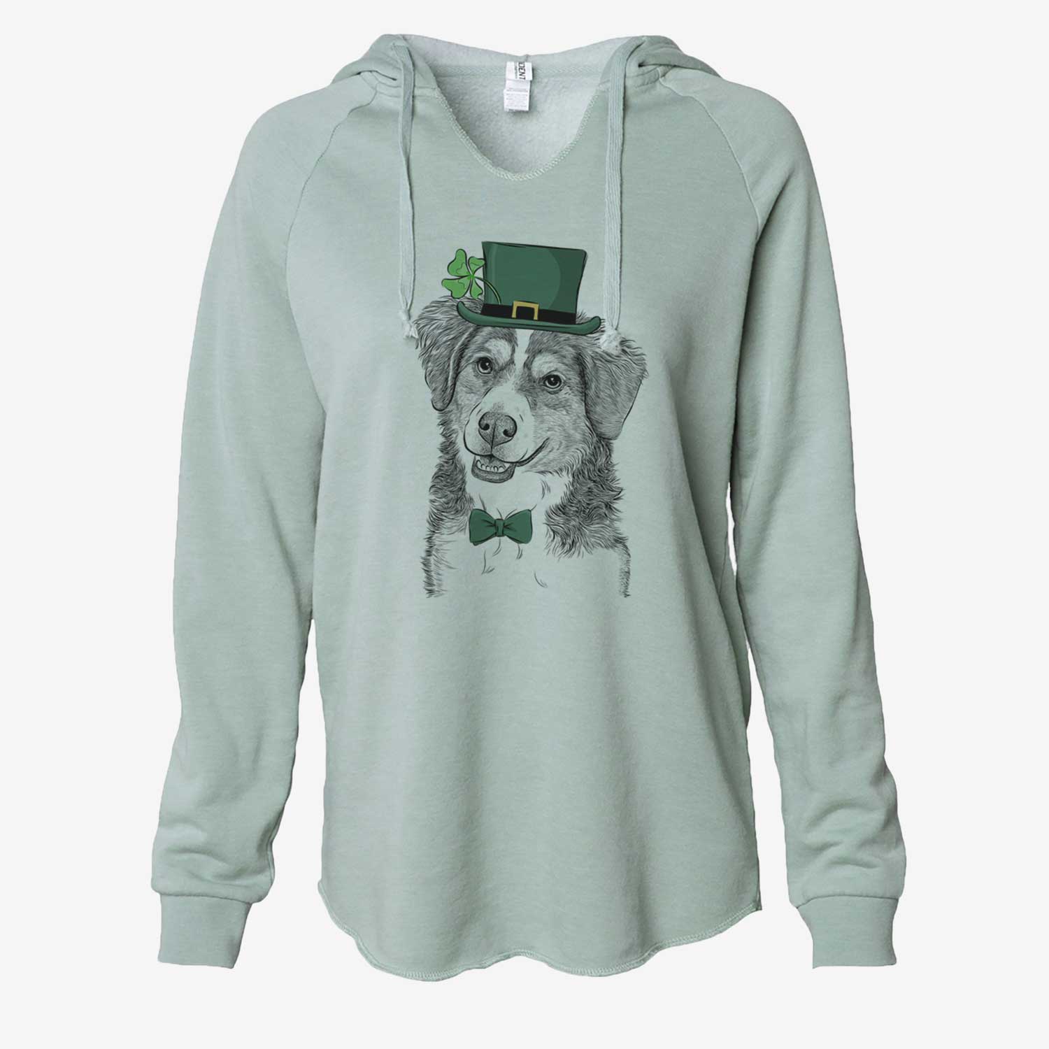 St. Patrick's Molly the Miniature Bernedoodle - Cali Wave Hooded Sweatshirt