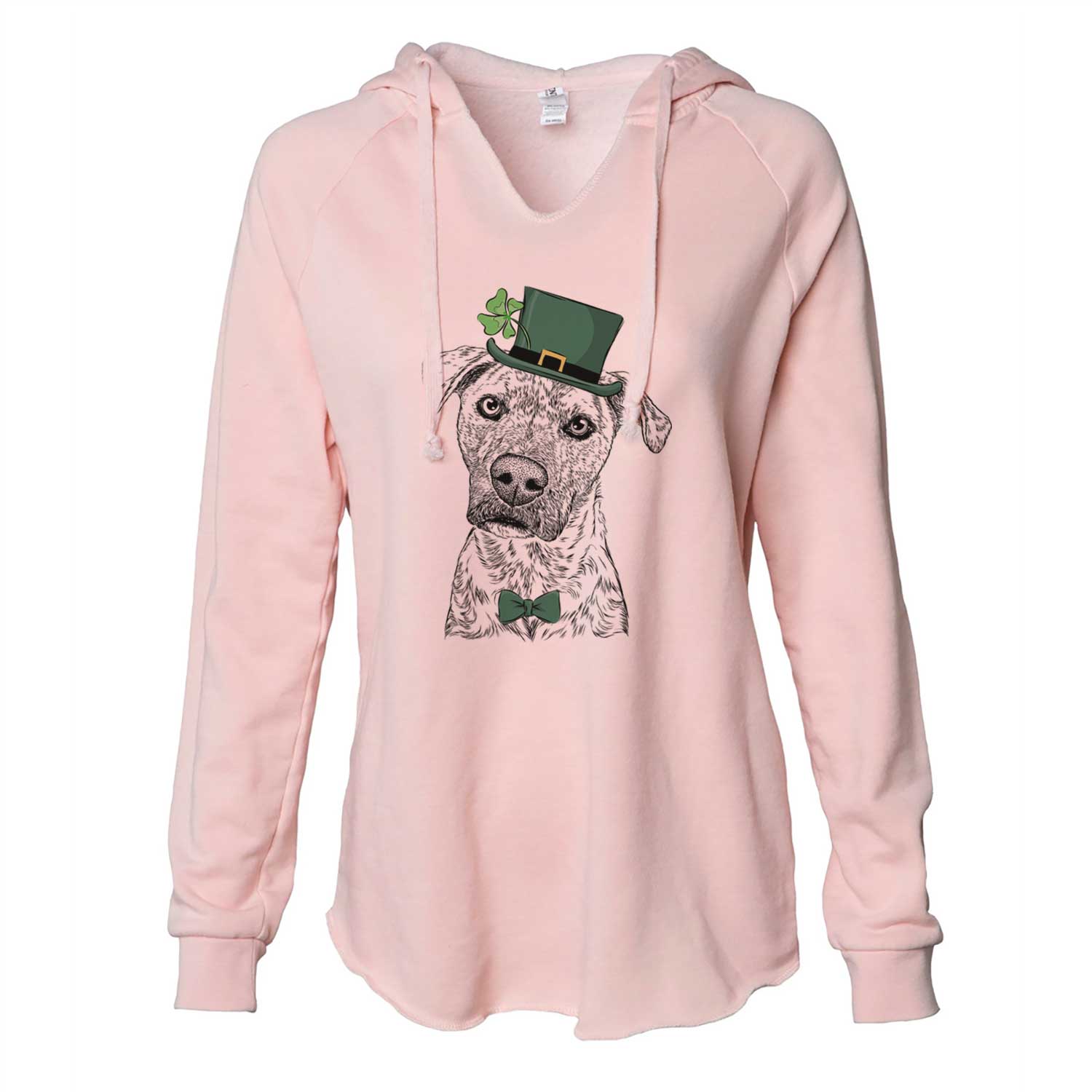 St. Patrick's Monster Baby the Pitbull Mix - Cali Wave Hooded Sweatshirt