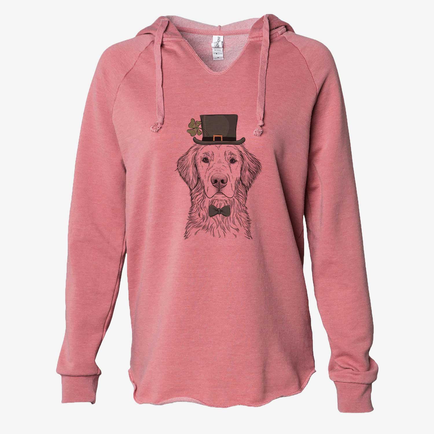 St. Patrick's Moose the Field Golden Retriever - Cali Wave Hooded Sweatshirt