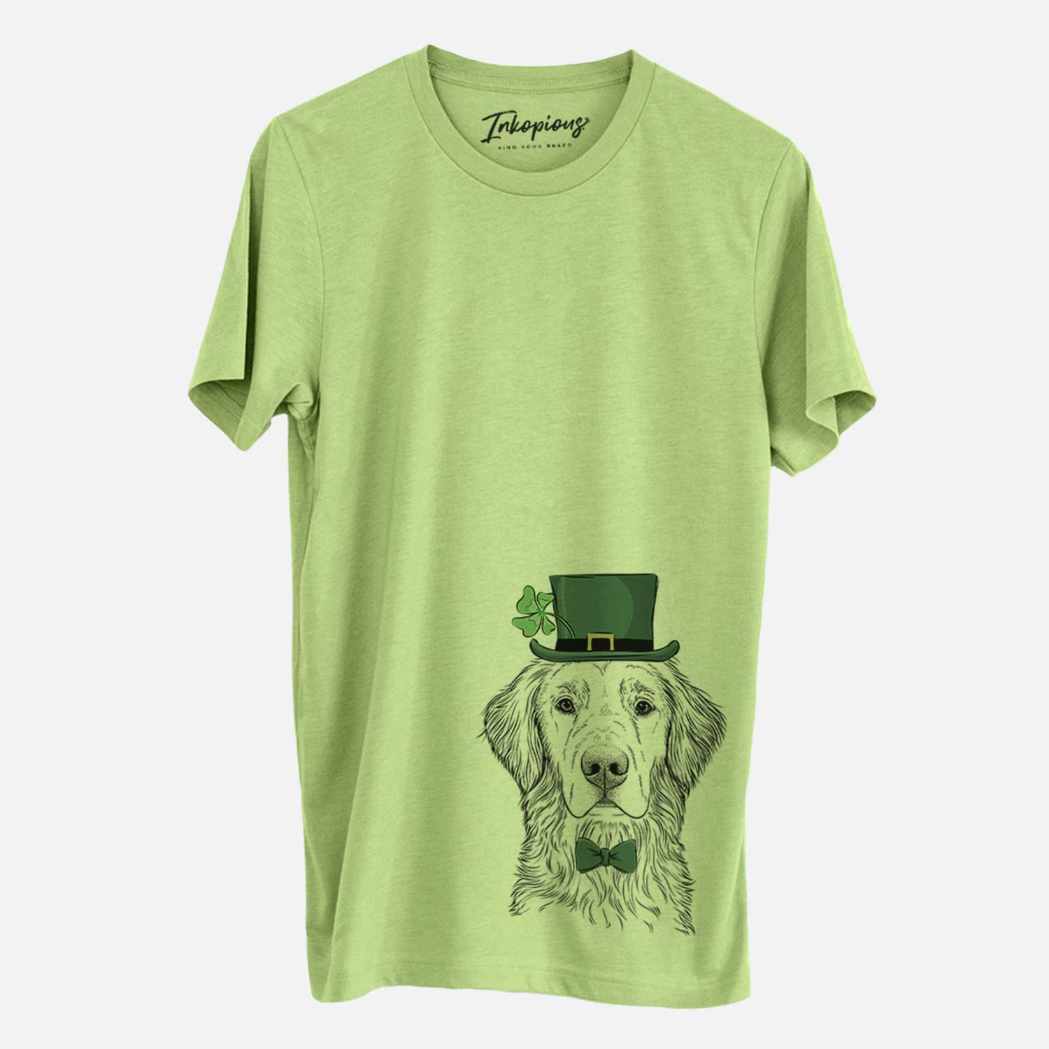 St. Patrick's Moose the Field Golden Retriever - Unisex Crewneck