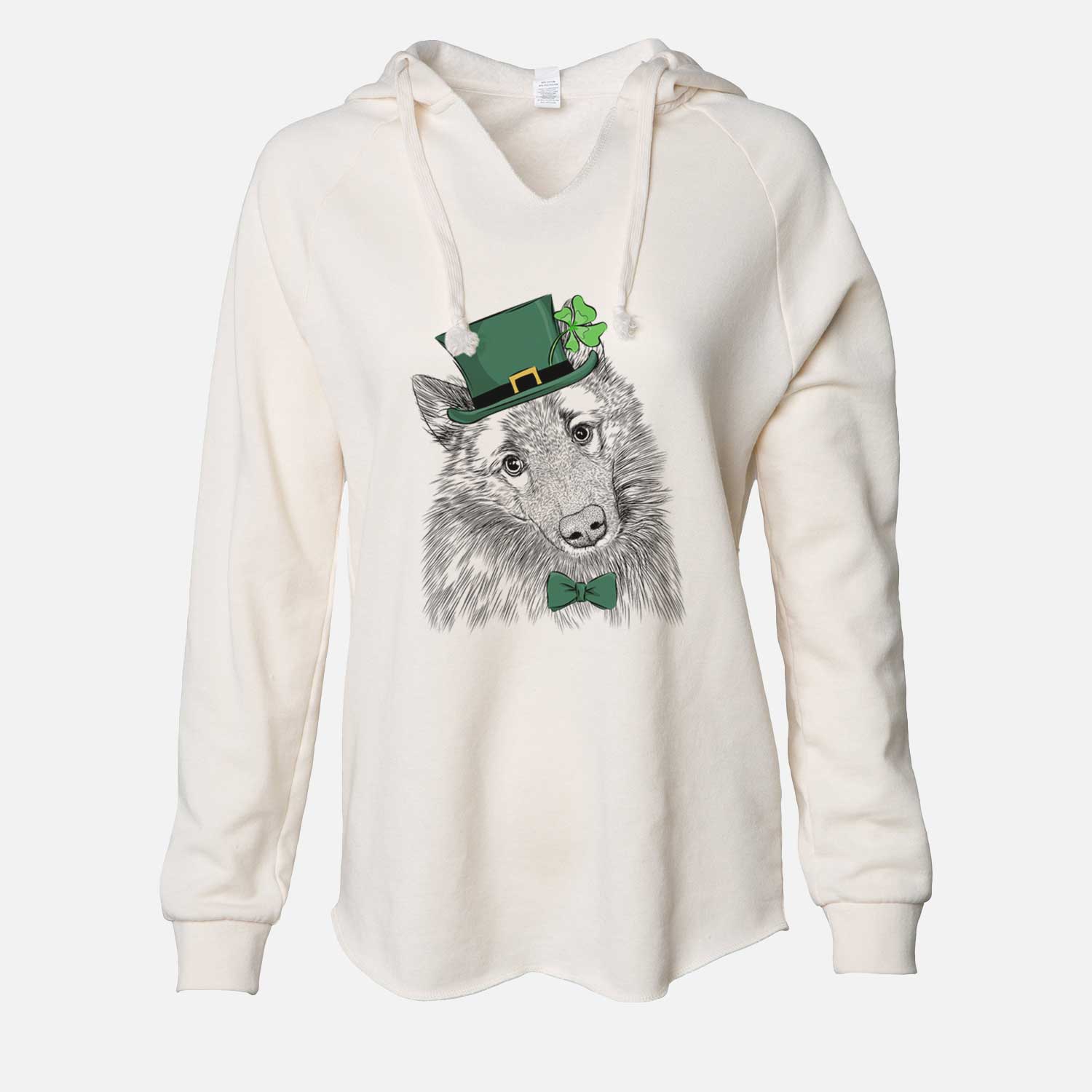 St. Patrick's Mr. Maverick the Keeshond - Cali Wave Hooded Sweatshirt