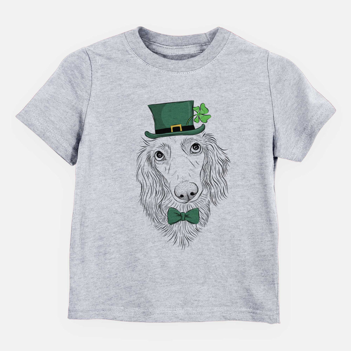 St. Patricks Mr. Rusty the Long Haired Dachshund - Kids/Youth/Toddler Shirt