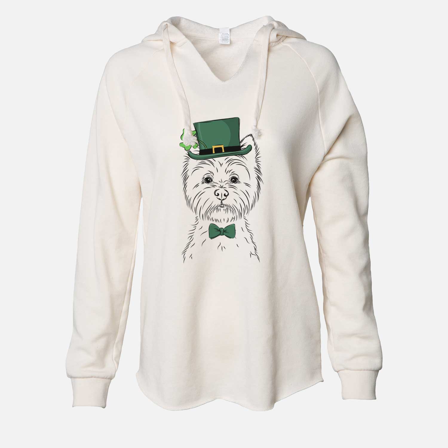 St. Patrick's Murphy the West Highland Terrier - Cali Wave Hooded Sweatshirt