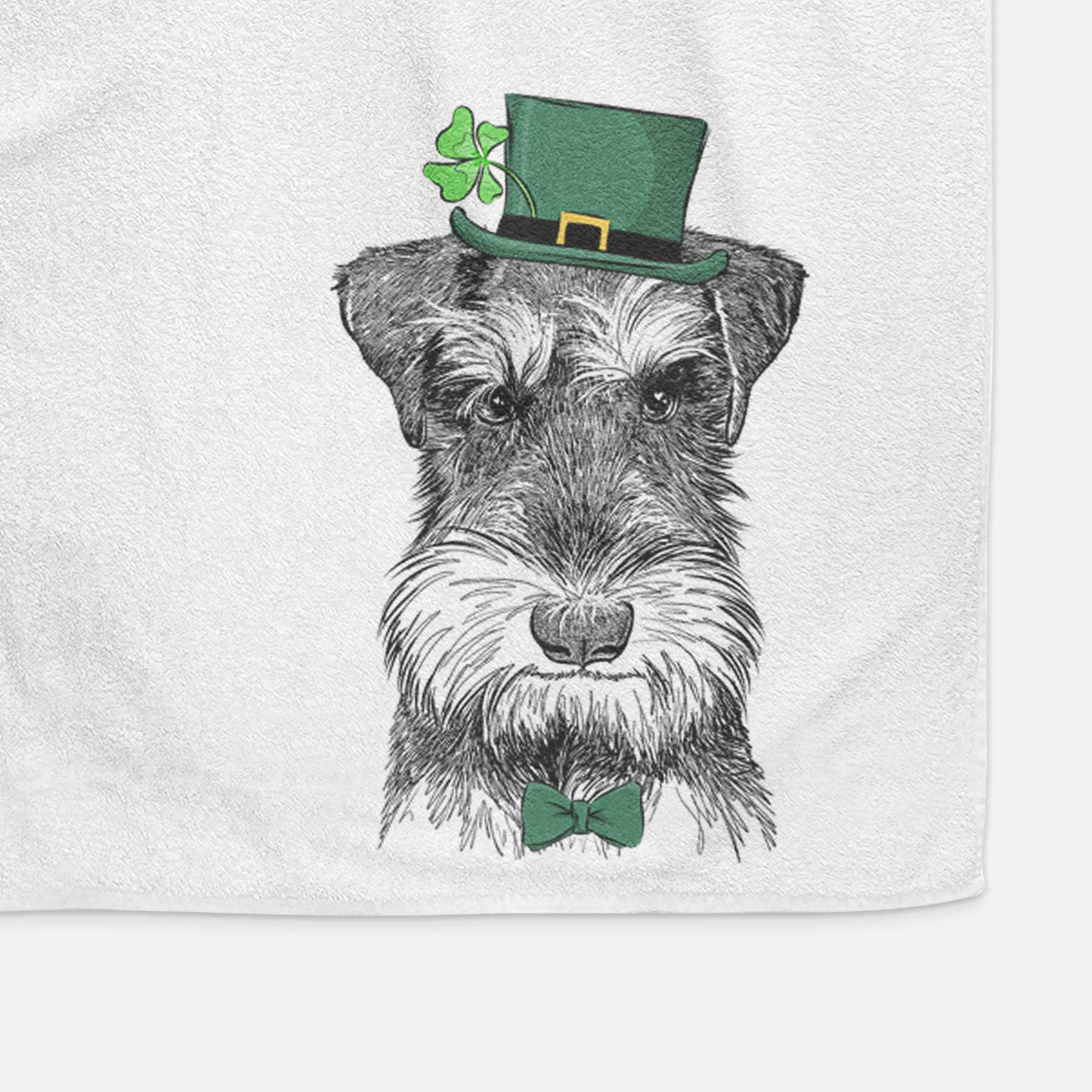 Murphy the Mini Schnauzer Decorative Hand Towel